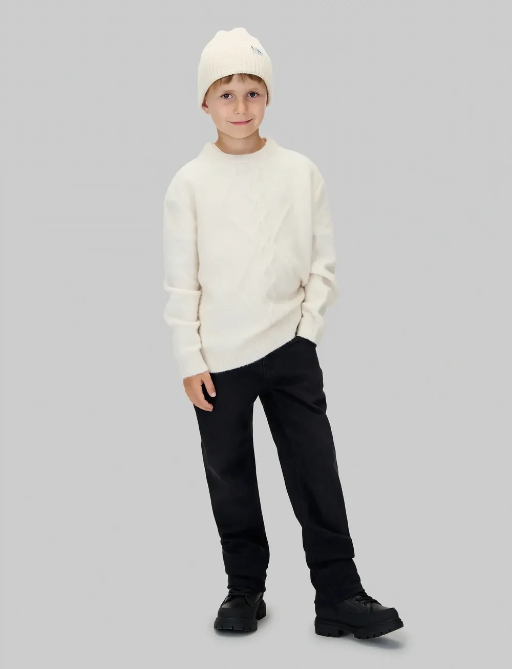 Calvin Klein - FLUFFY SWEATER - pullover - whitecap gray - 2