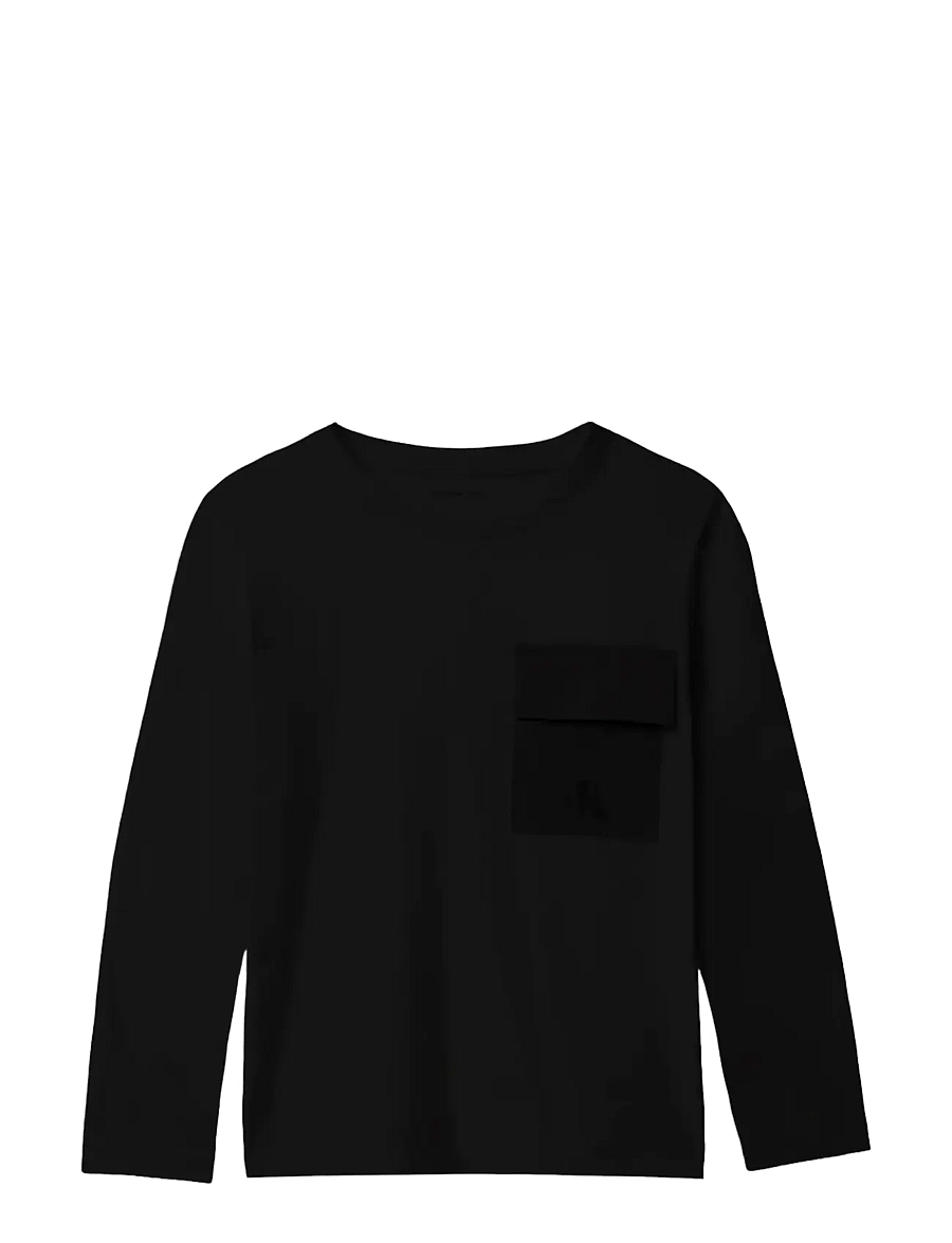 Calvin Klein - POCKET LS T-SHIRT - pikkade varrukatega t-särgid - ck black - 1