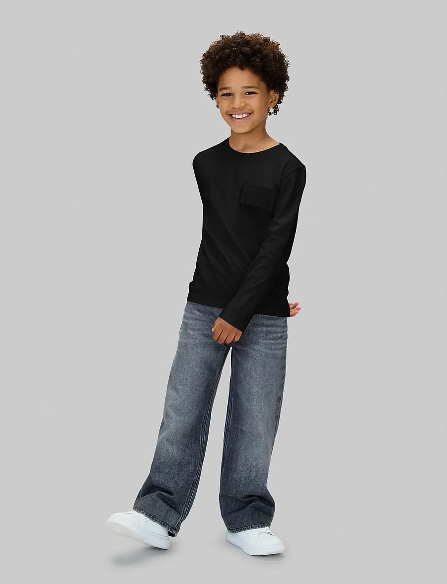 Calvin Klein - POCKET LS T-SHIRT - pikkade varrukatega t-särgid - ck black - 2