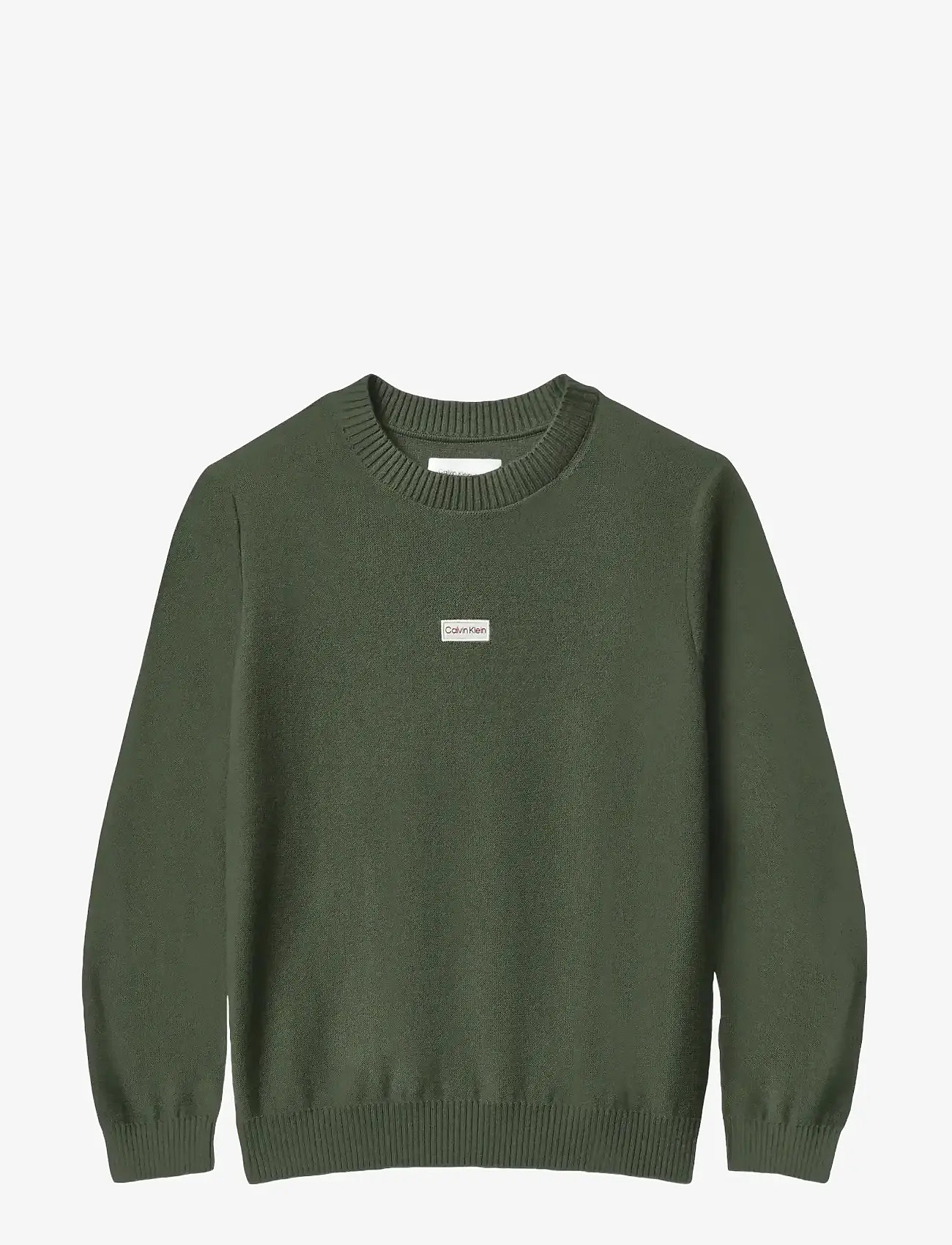 Calvin Klein - LOGO LABEL SWEATER - truien - thyme - 1
