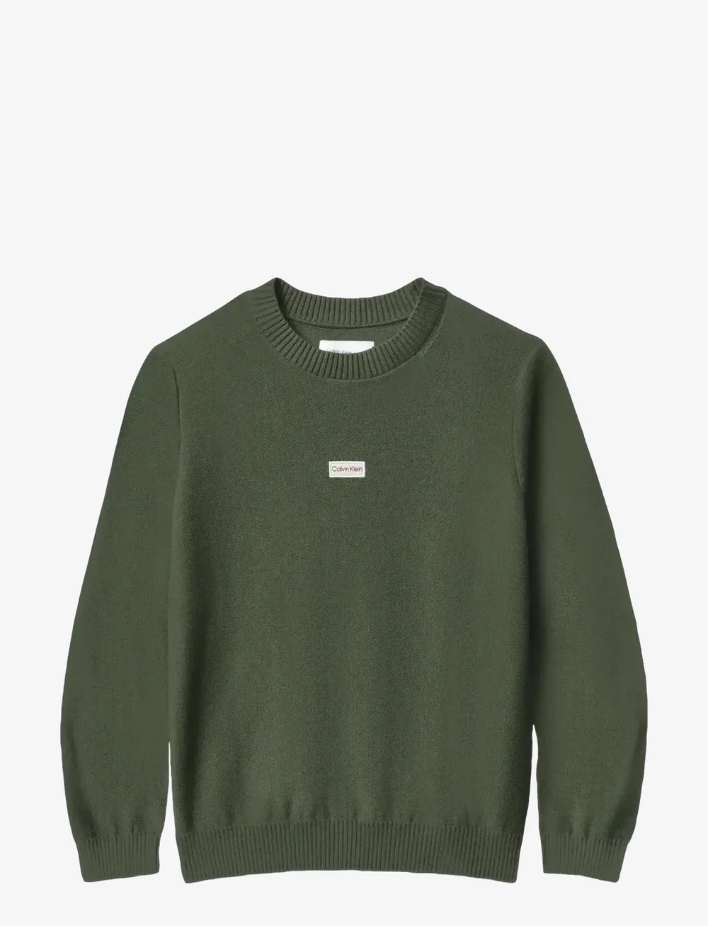 Calvin Klein - LOGO LABEL SWEATER - swetry - thyme - 1
