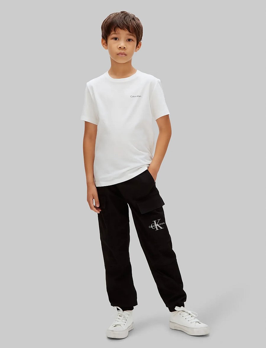 Calvin Klein - ESSENTIAL WOVEN CARGO PANT - cargobukser - ck black - 0