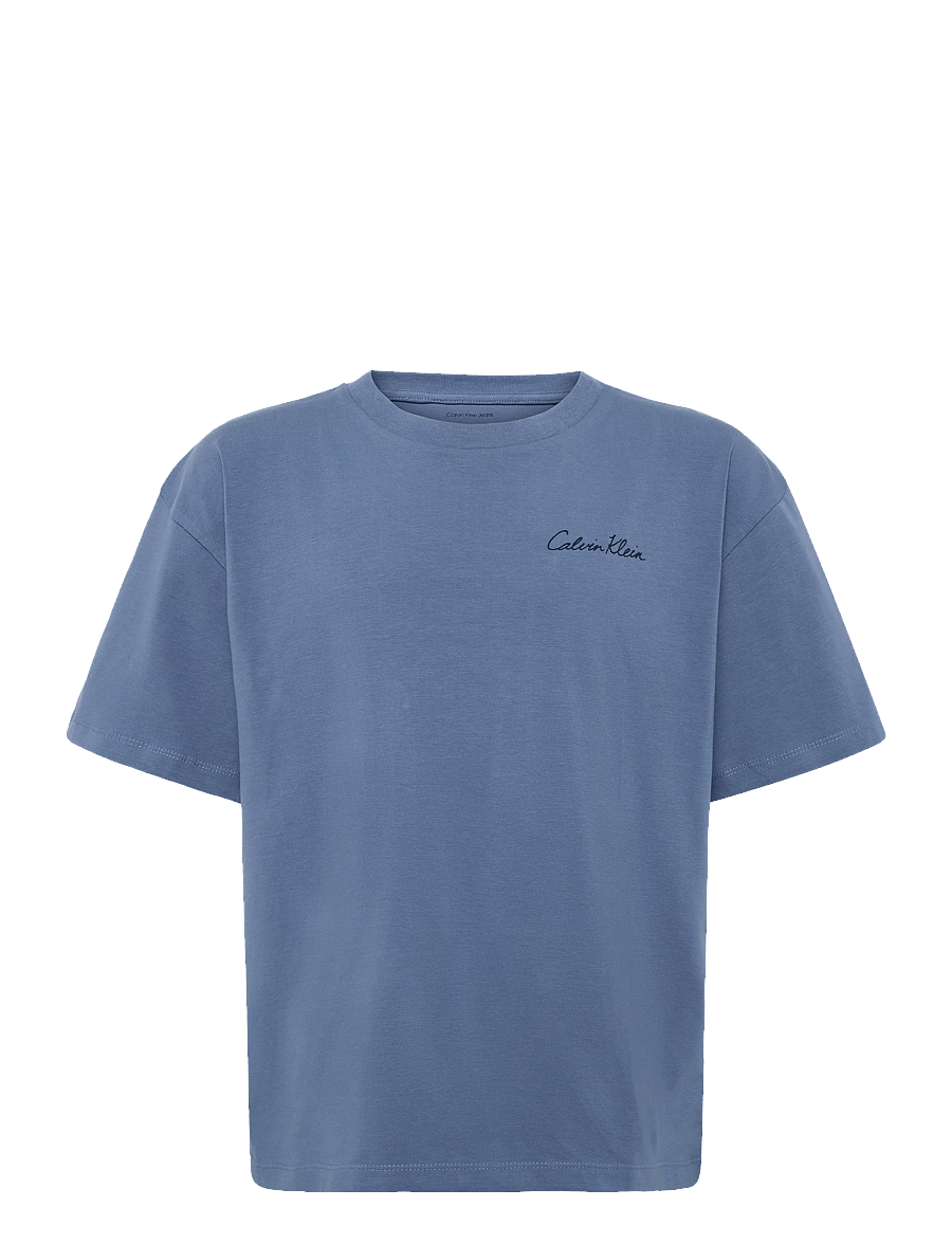 Calvin Klein - POLAROID AW S/S T-SHIRT - kurzärmelige - satin blue - 1