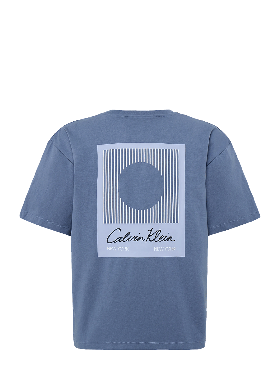 Calvin Klein - POLAROID AW S/S T-SHIRT - kurzärmelige - satin blue - 2
