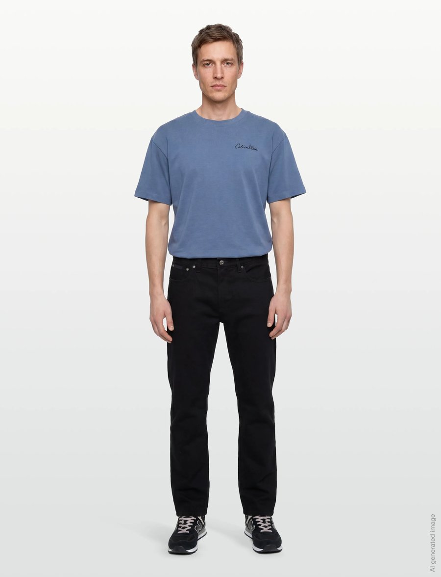 Calvin Klein - POLAROID AW S/S T-SHIRT - kurzärmelige - satin blue - 0
