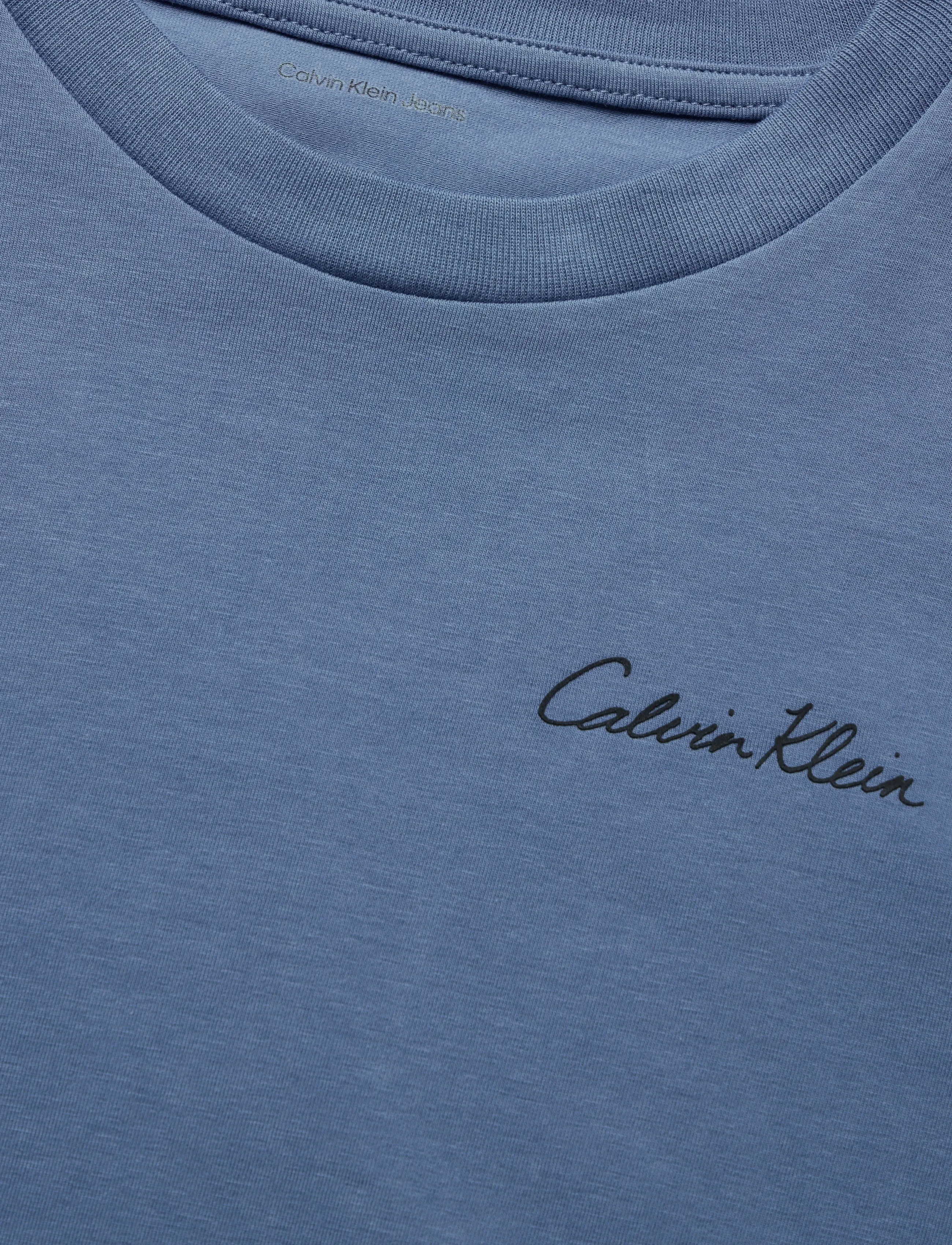 Calvin Klein - POLAROID AW S/S T-SHIRT - kortærmede t-shirts - satin blue - 5