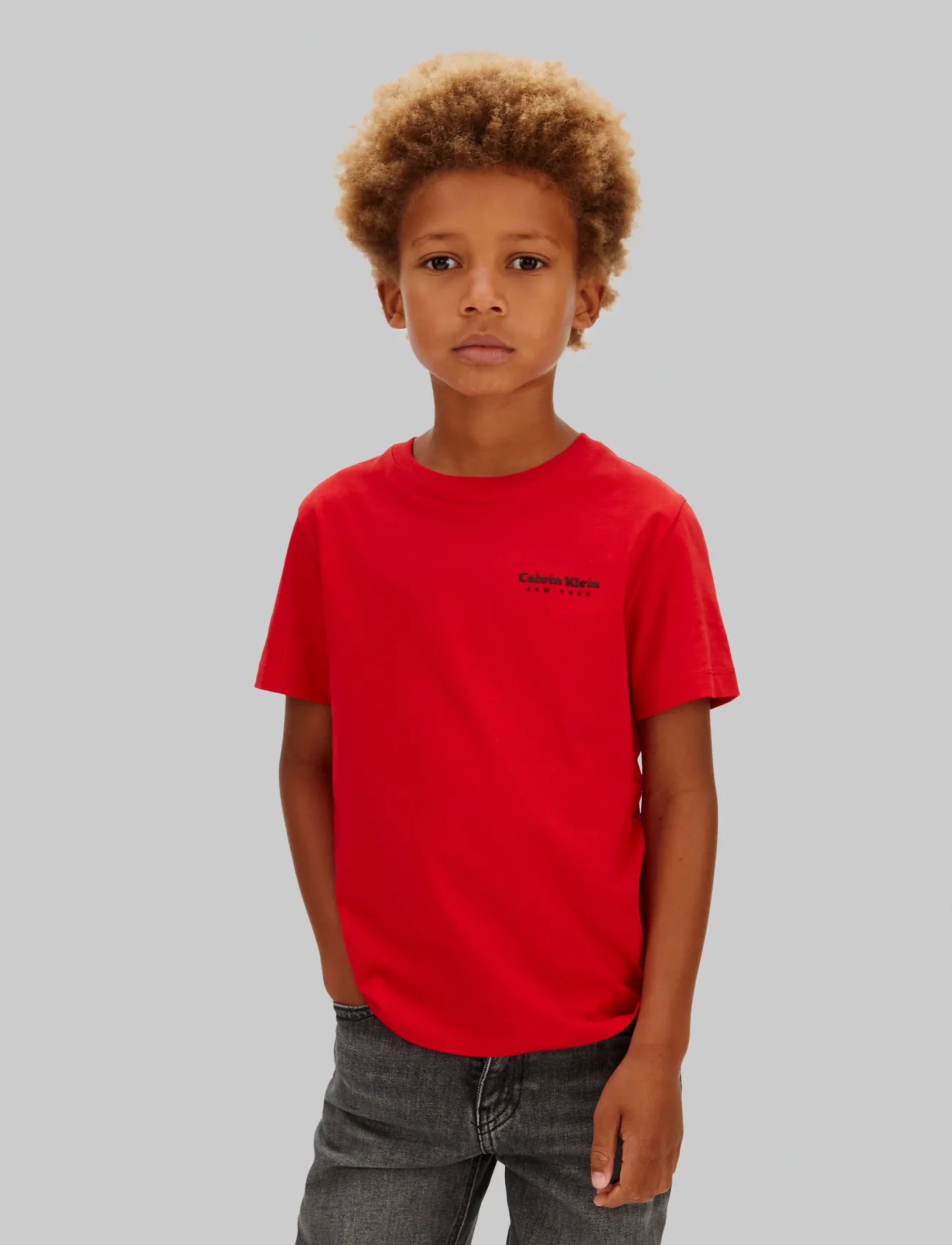 Calvin Klein MINIMAL LOGO S/S T-SHIRT - Riided - ADRENALINE RUSH / red