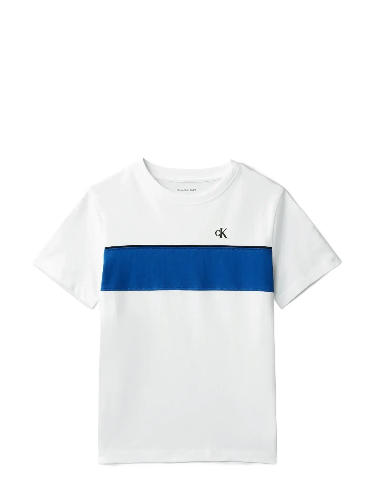 PANEL COLORBLOCK S/S T-SHIRT - BRIGHT WHITE
