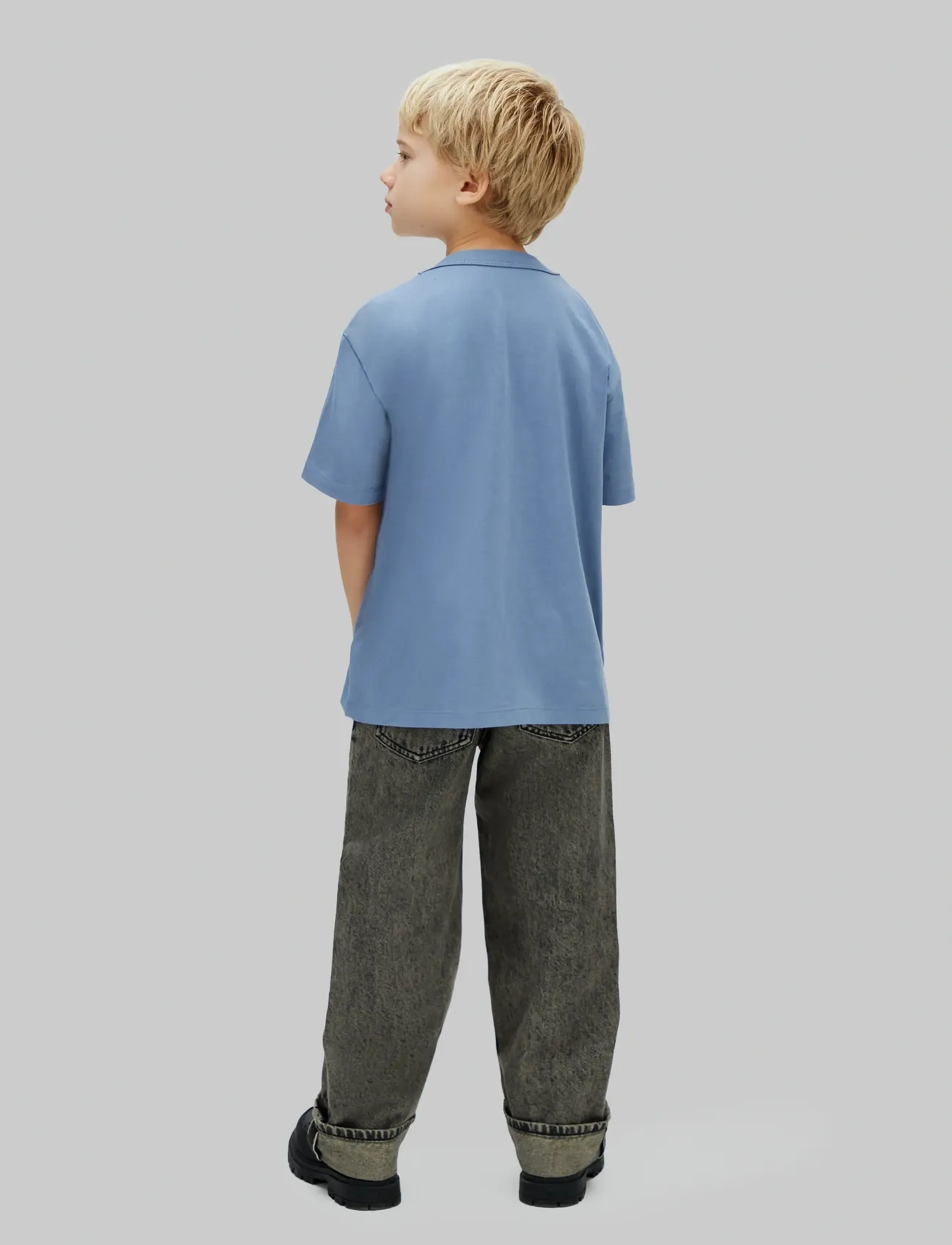 Calvin Klein LIGHT MONOLOGO S/S T-SHIRT - Toppar & T-shirts - SATIN BLUE / blue