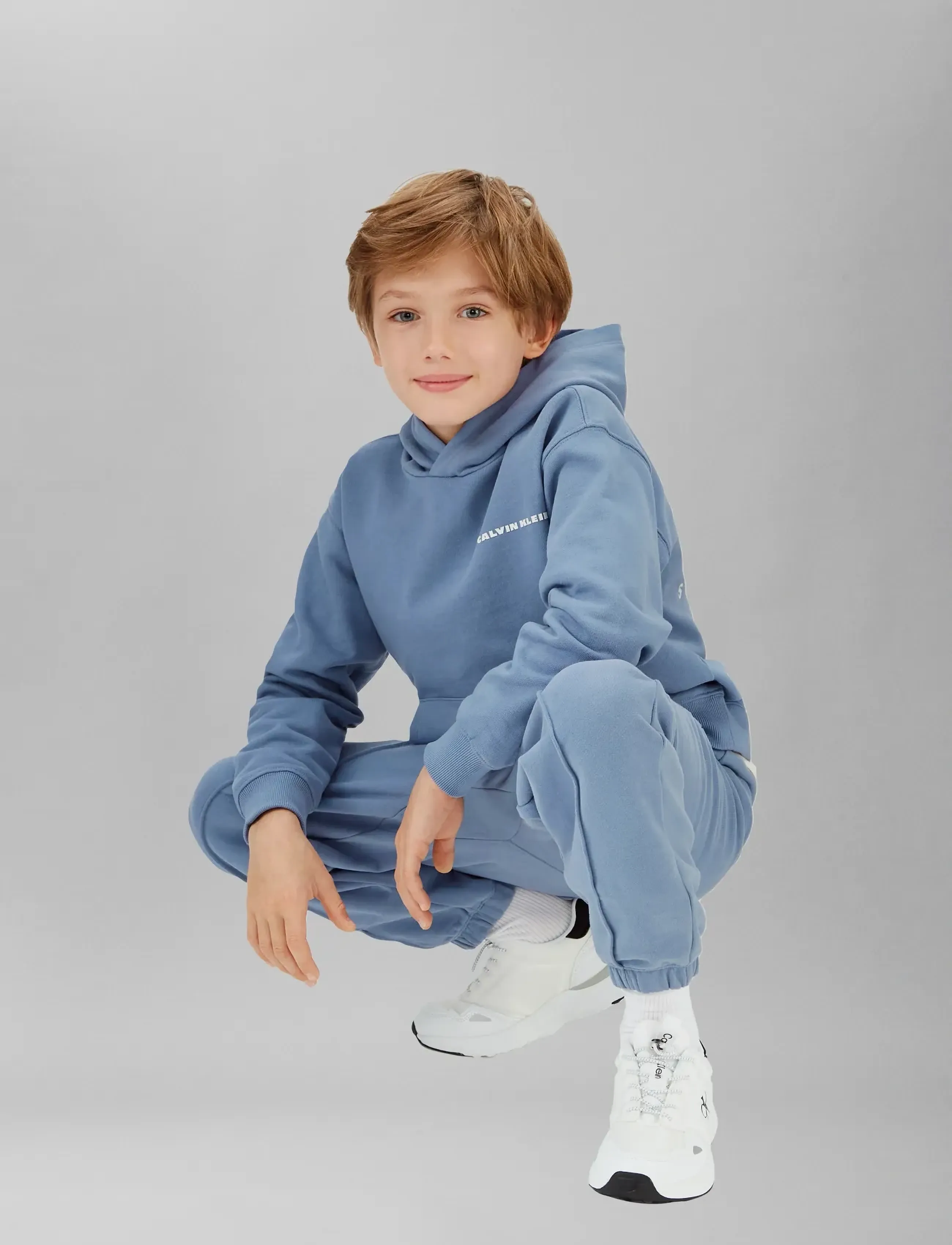 Calvin Klein - RELAXED BACK AW HOODIE - hupparit - satin blue - 5