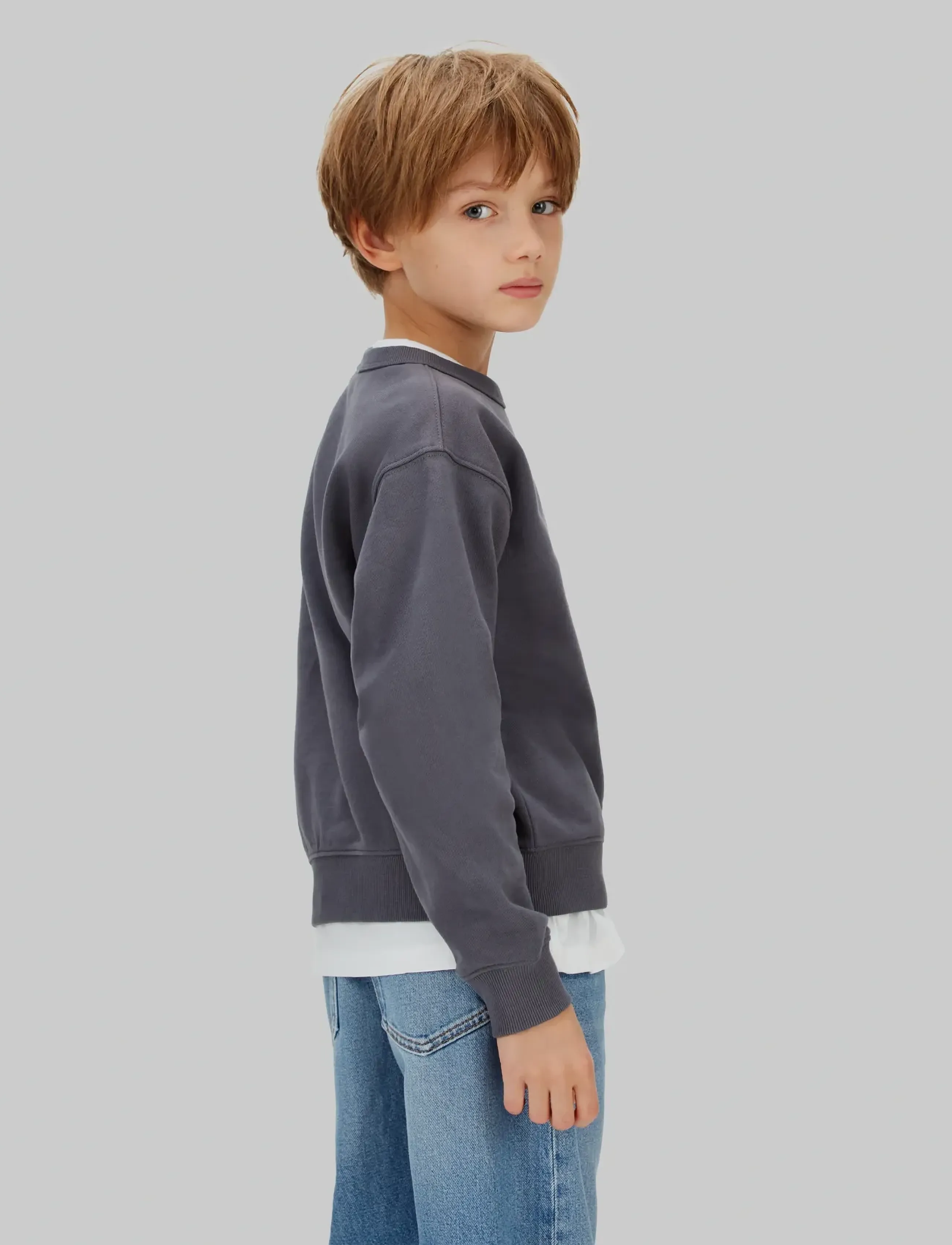 Calvin Klein - VARSITY CN SWEATSHIRT - sweatshirts - coal - 2