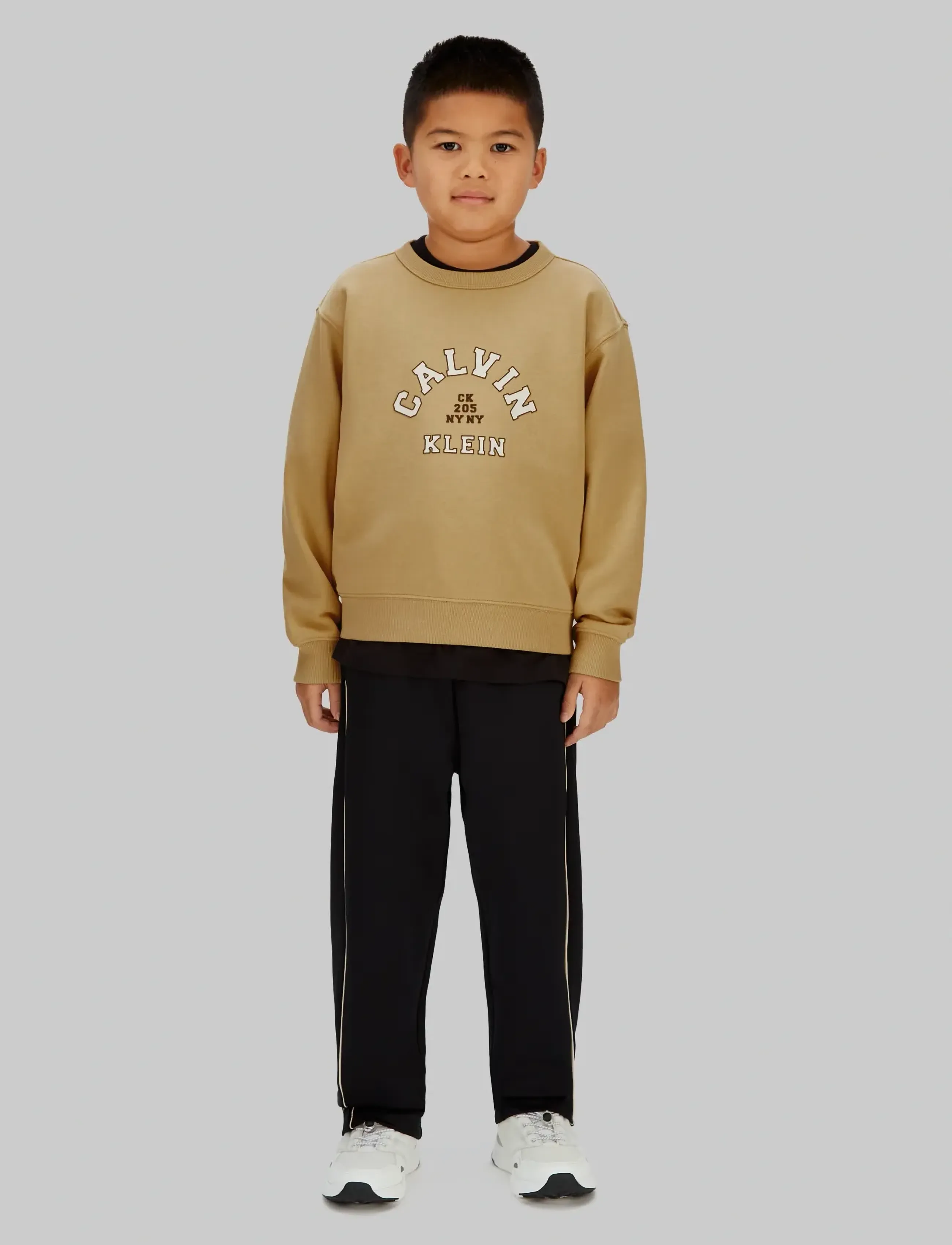 Calvin Klein - VARSITY CN SWEATSHIRT - sweatshirts - sandy beige - 2