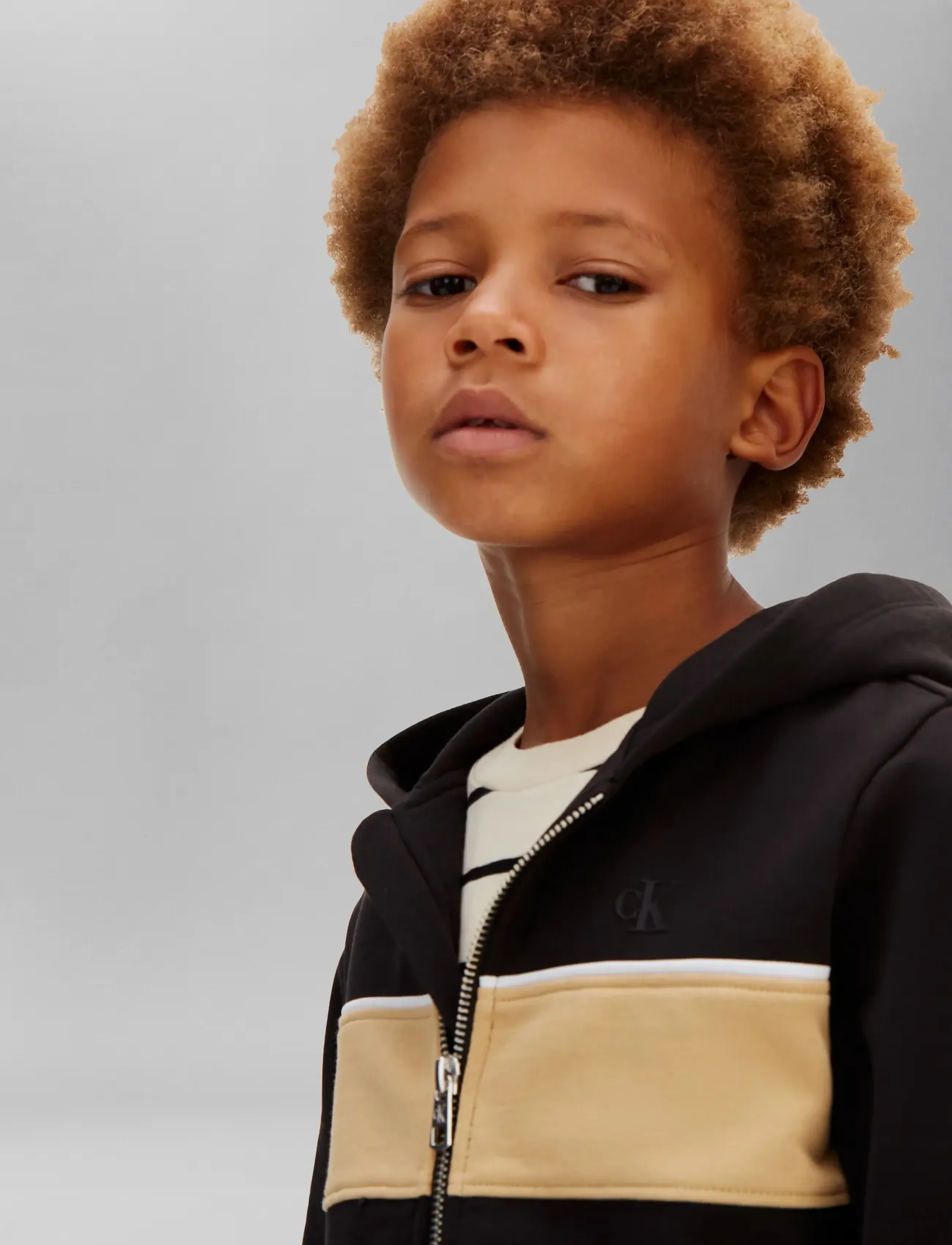 Calvin Klein - PANEL COLORBLOCK ZIPTHRU HOODIE - ck black - 4