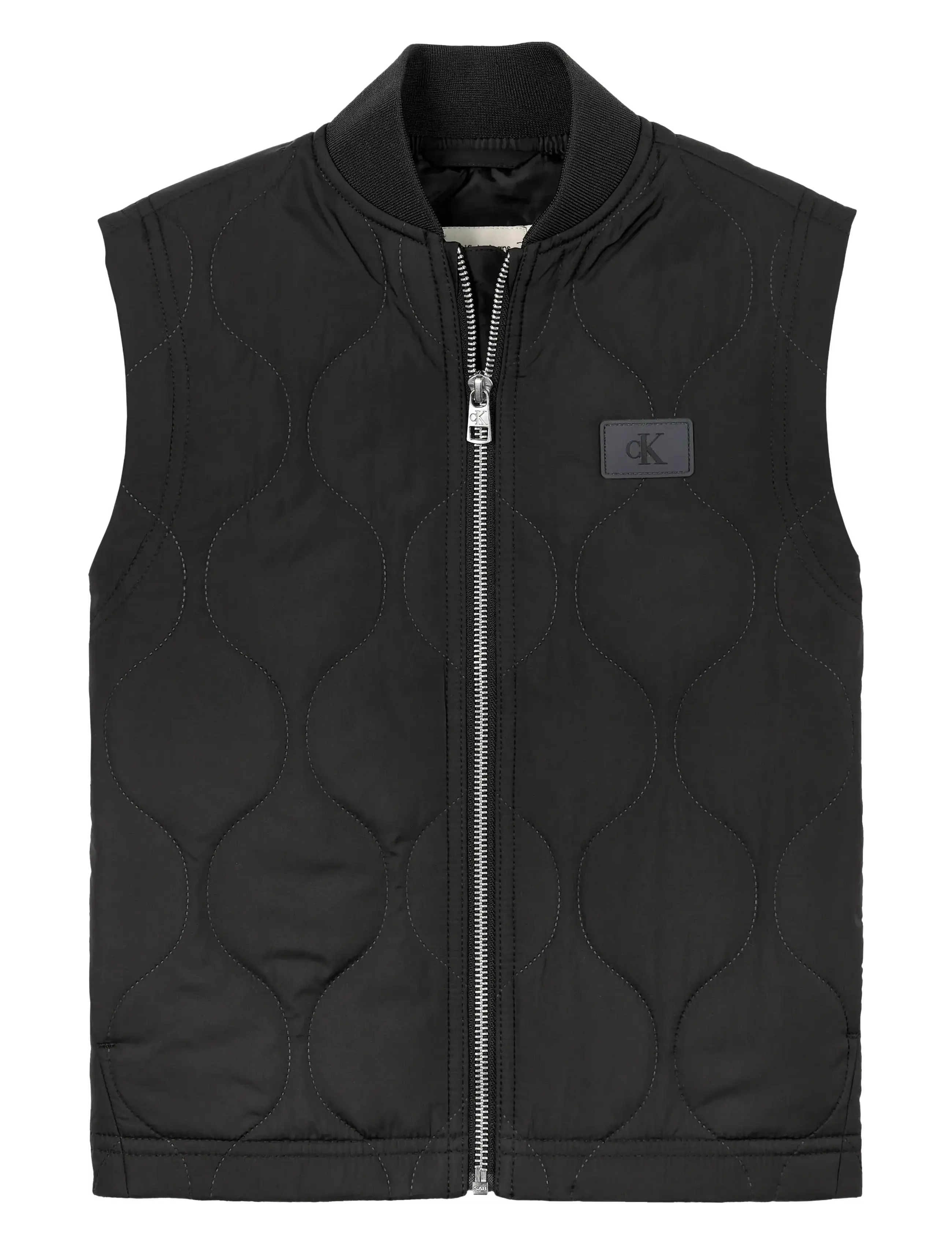 Calvin Klein QUILTED VEST - Yttertøy - CK BLACK / black