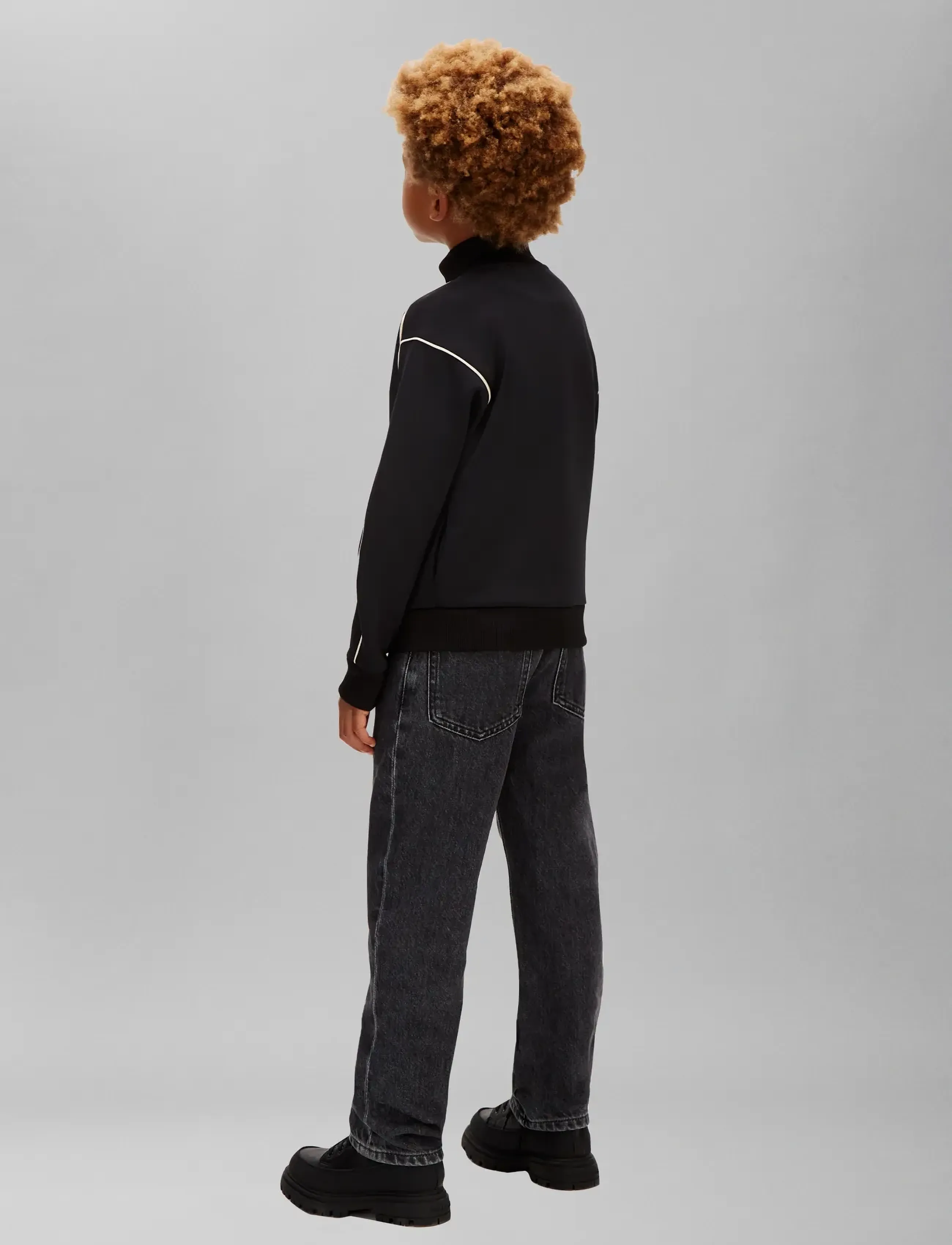 Calvin Klein - PIPING ZIPTHRU - sweatshirts - ck black - 2