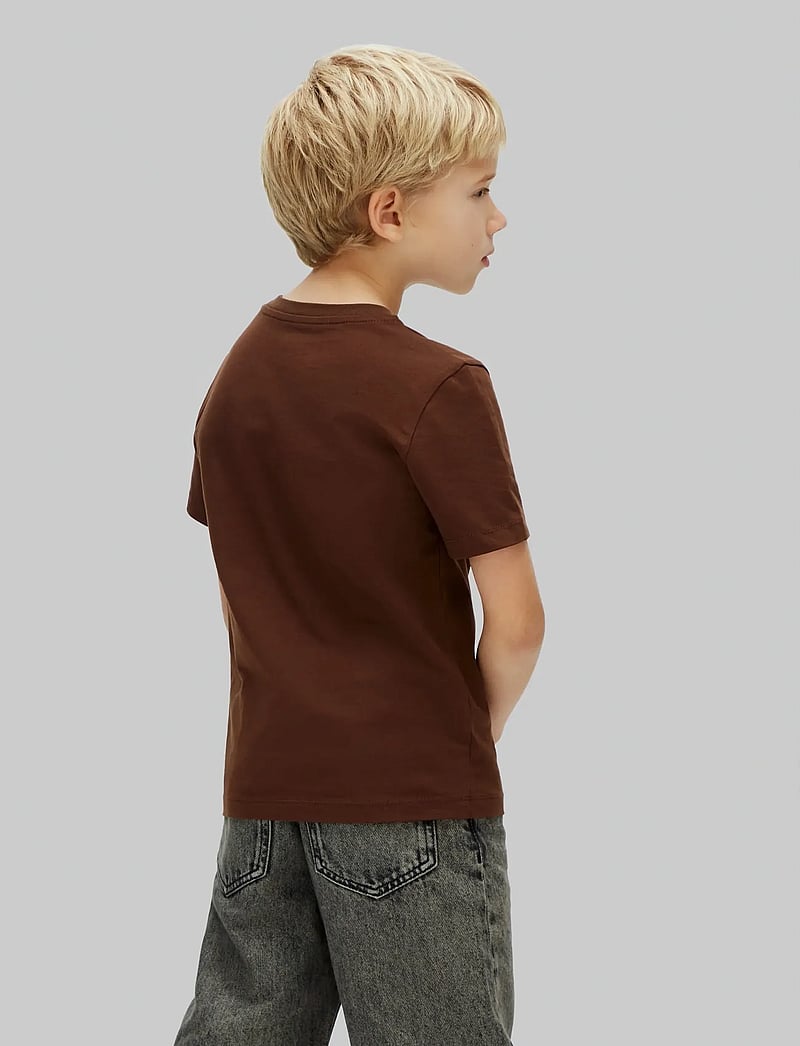 Calvin Klein - MSW MONOLOGO S/S T-SHIRT - kortärmade t-shirts - legacy brown - 2