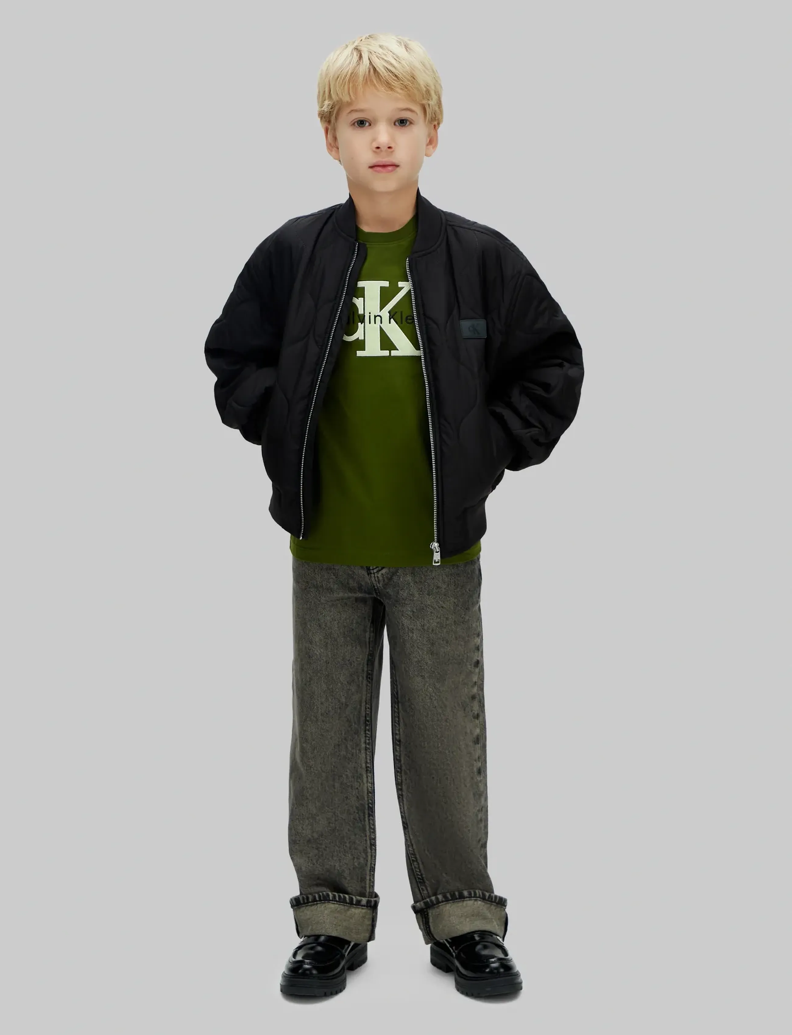 Calvin Klein - MSW MONOLOGO S/S T-SHIRT - kortærmede t-shirts - rich cypress - 1