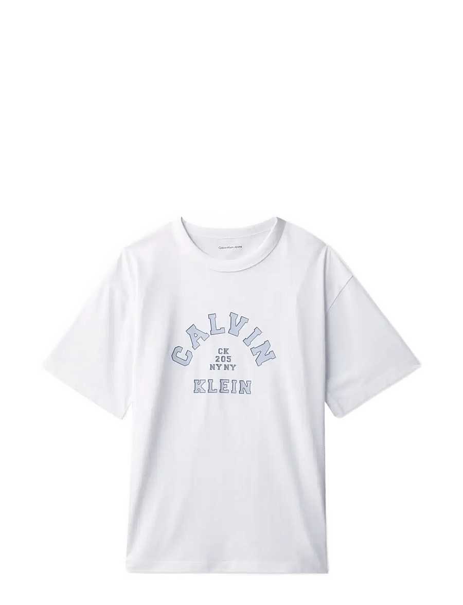 Calvin Klein - VARSITY GRAPHIC T-SHIRT S/S - kurzärmelige - bright white - 1