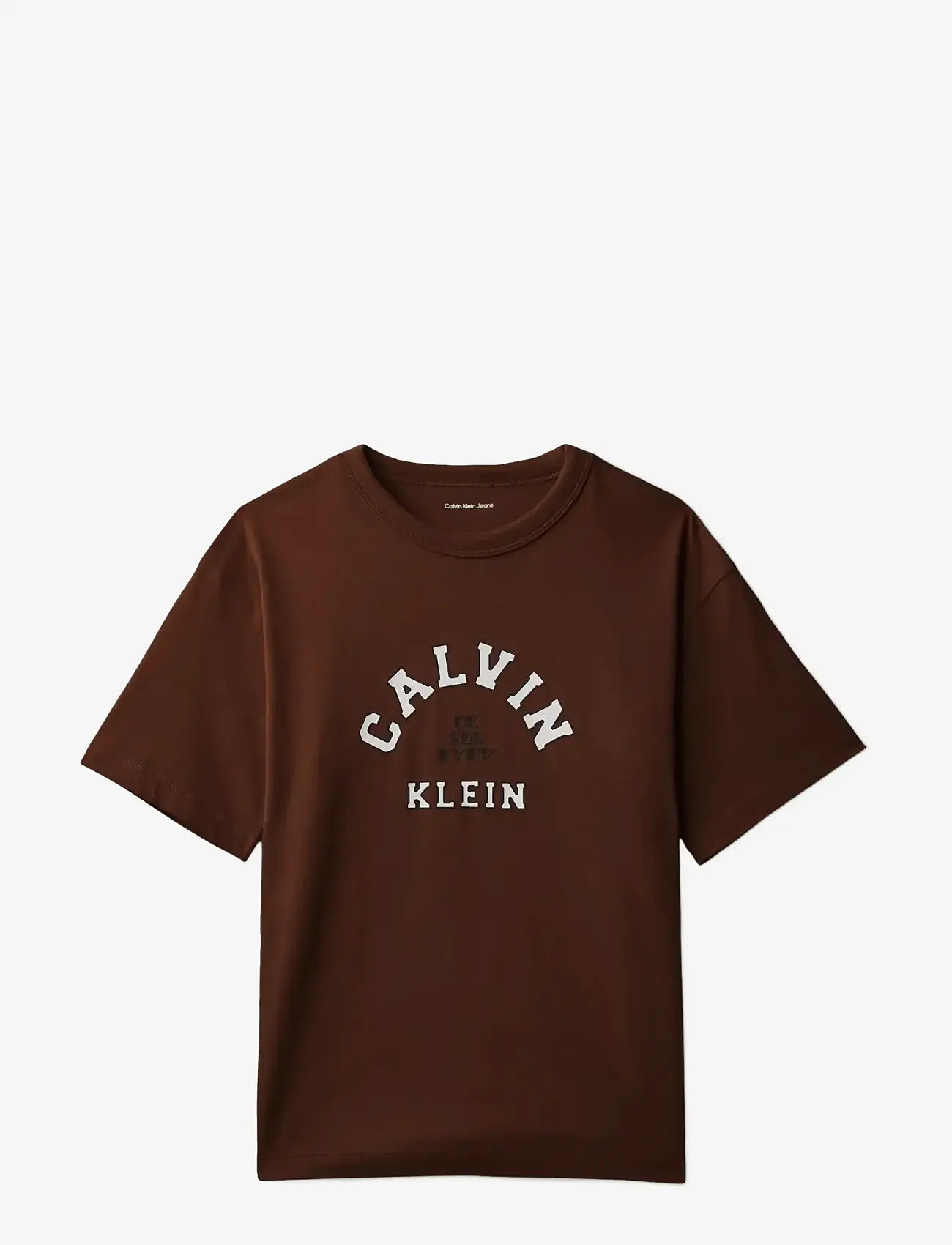 Calvin Klein - VARSITY GRAPHIC T-SHIRT S/S - kortærmede t-shirts - legacy brown - 1