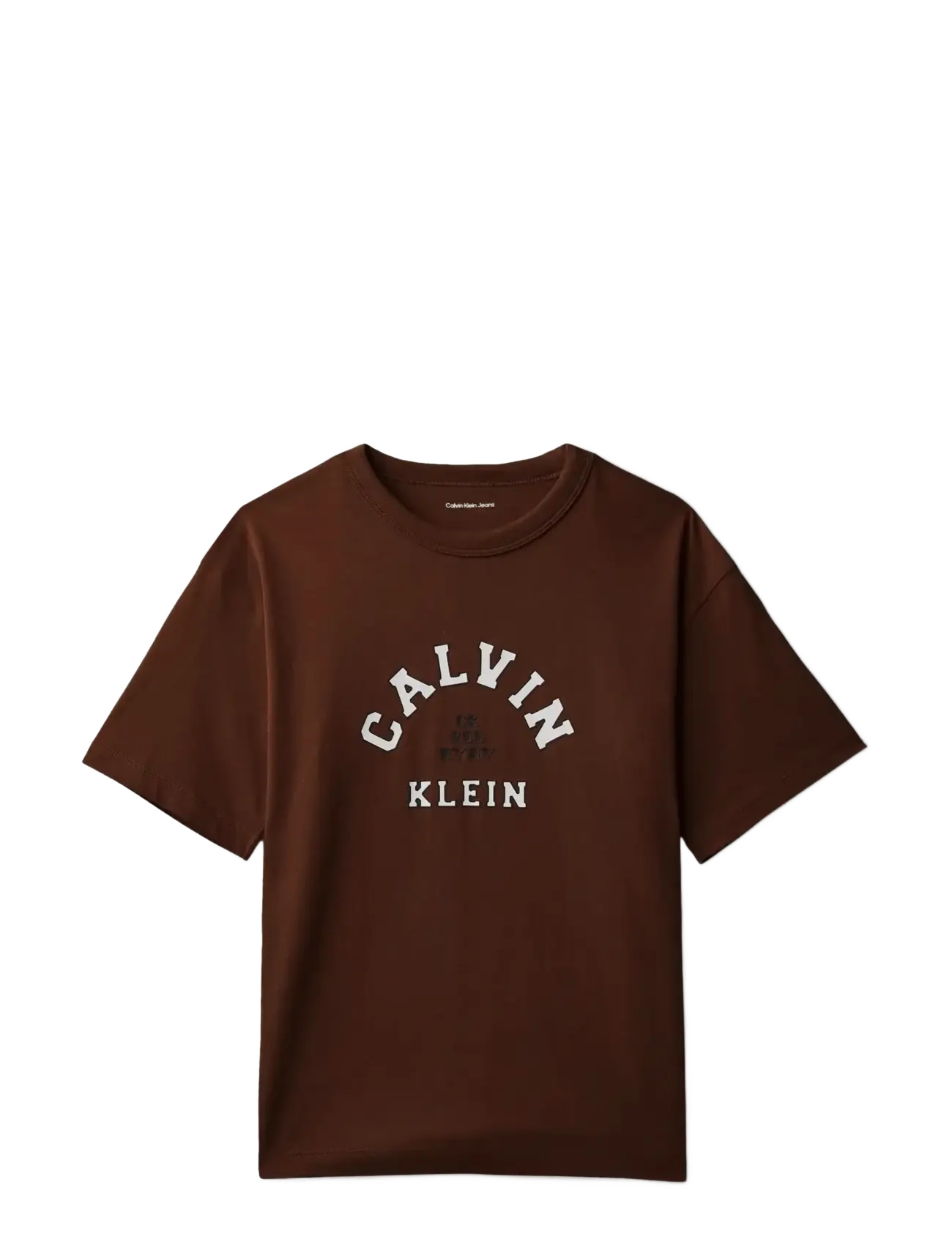Calvin Klein VARSITY GRAPHIC T-SHIRT S/S - Shop by size - LEGACY BROWN / brown