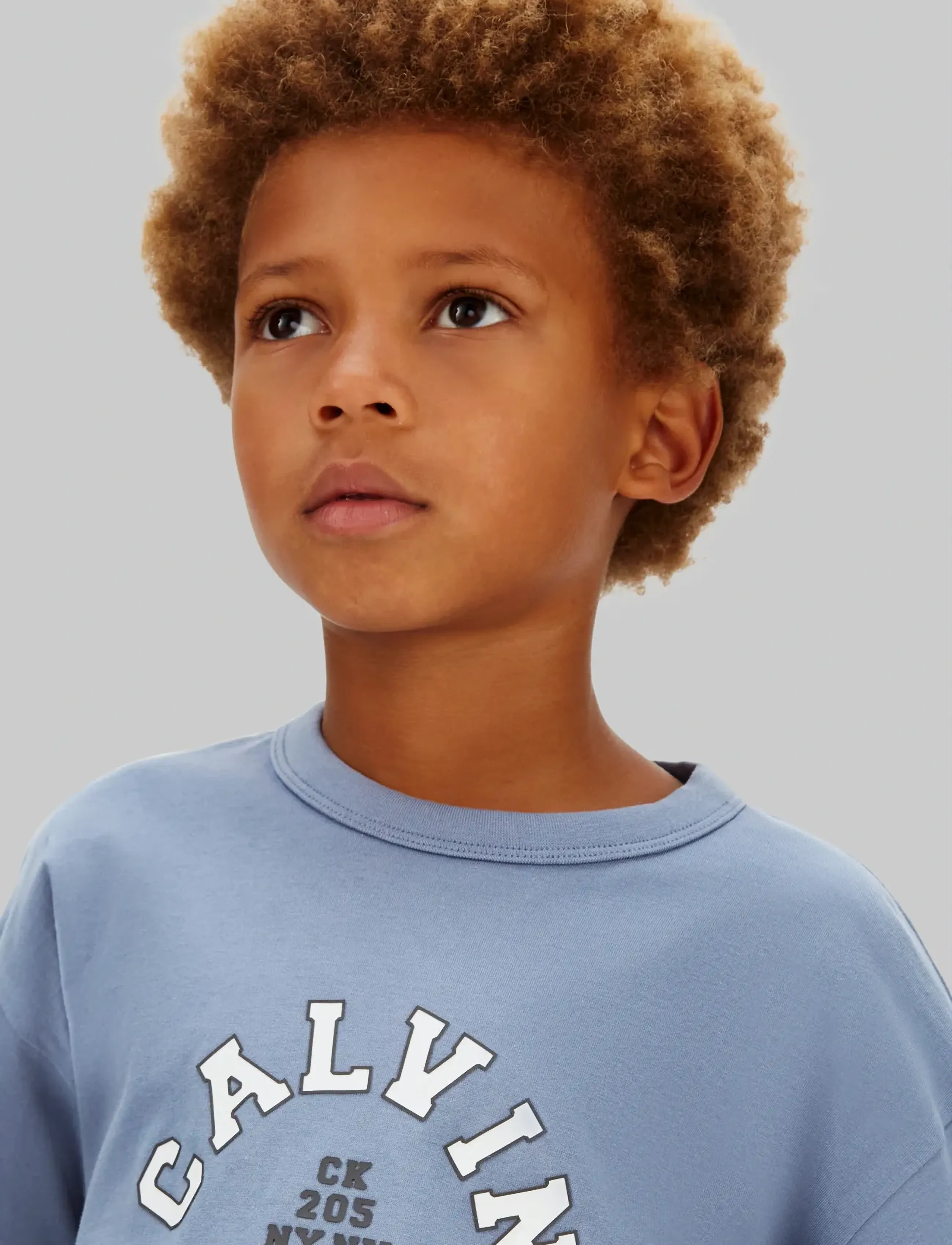 Calvin Klein - VARSITY GRAPHIC T-SHIRT S/S - t-shirts à manches courtes - satin blue - 3