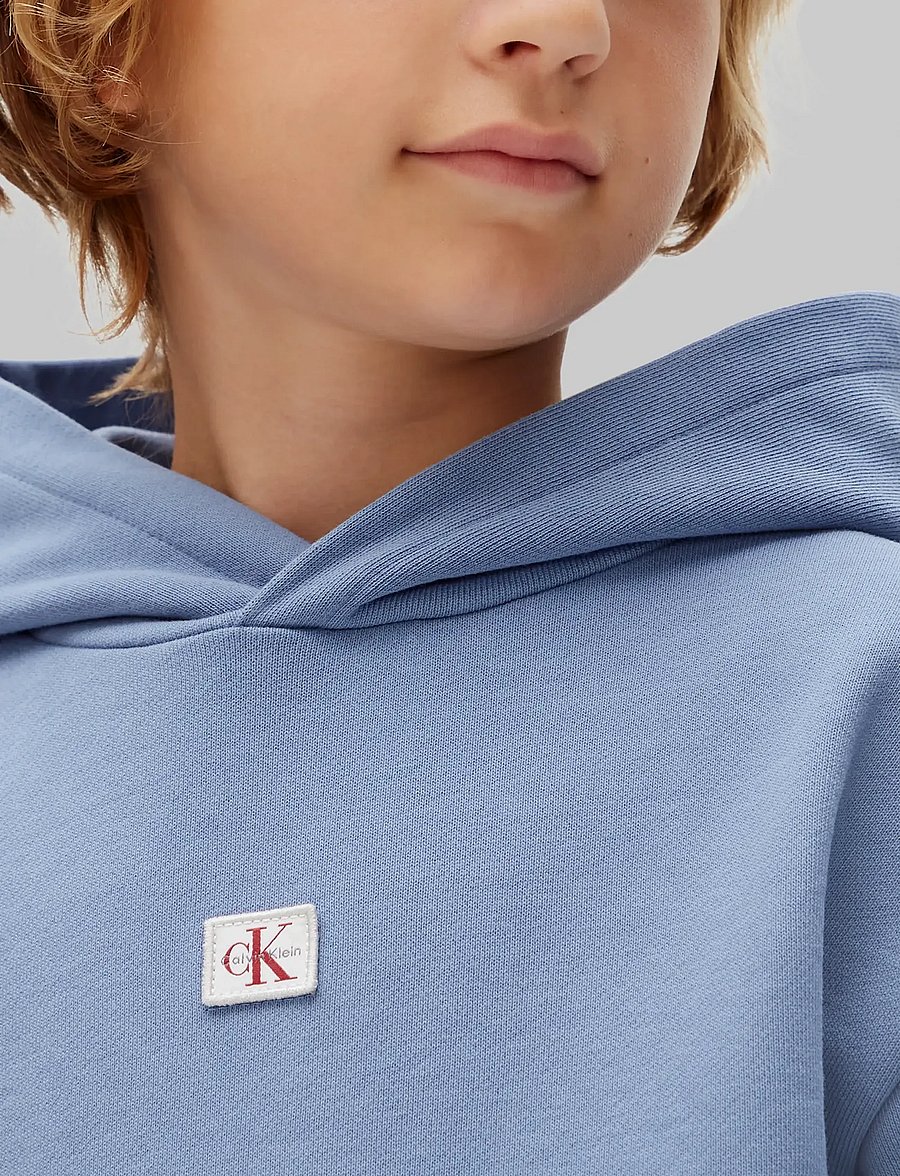 Calvin Klein - MONOLOGO BADGE HOODIE - kapuzenpullover - colony blue - 4