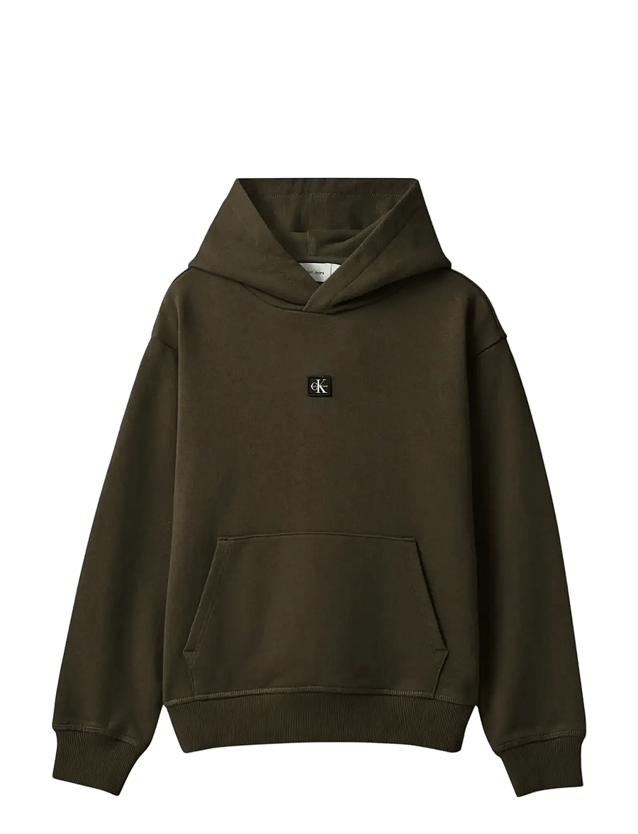 Calvin Klein - MONOLOGO BADGE HOODIE - kapuzenpullover - wren - 1