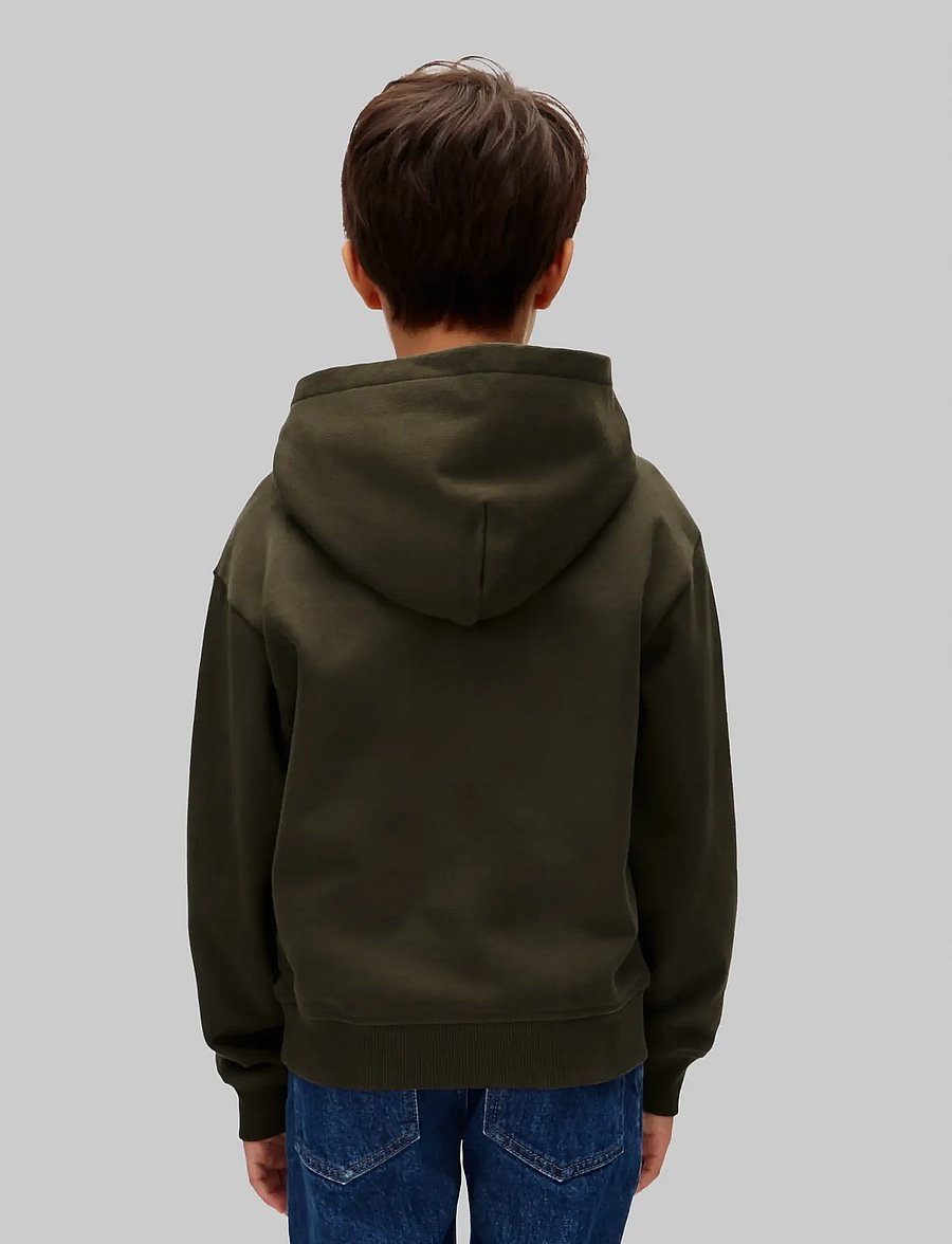 Calvin Klein - MONOLOGO BADGE HOODIE - kapuzenpullover - wren - 2
