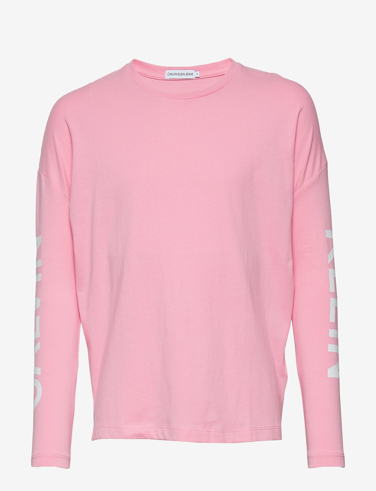 Calvin Klein - LONG SLEEVE LOGO GIR - begonia pink - 0