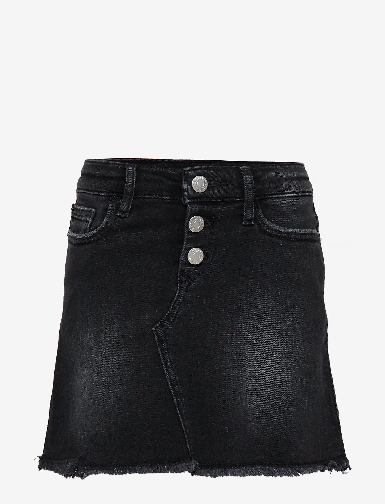 Calvin Klein - A LINE SKIRT WORN BLACK STRETCH - worn black stretch - 0