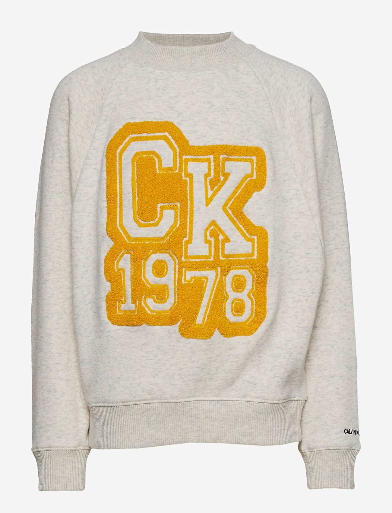 Calvin Klein - VARSITY SOFT RAGLAN SWEATSHIRT - whitecap gray heather - 0