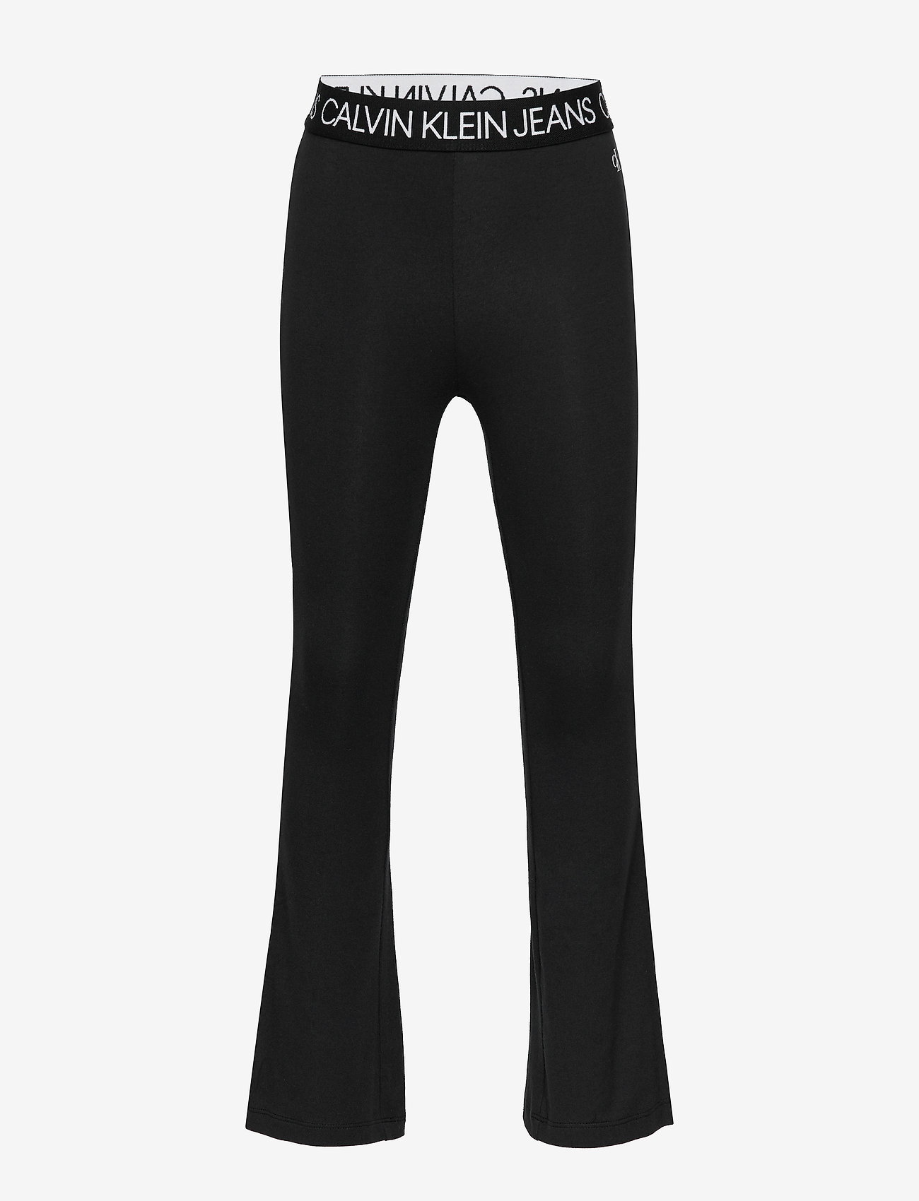 Calvin Klein - LOGO WAISTBAND FLARE LEGGING - ck black - 0