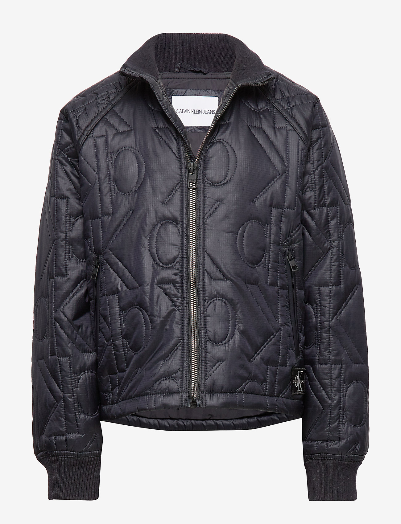 Calvin Klein - MONOGRAM QUILTED BOMBER JACKET - ck black - 0