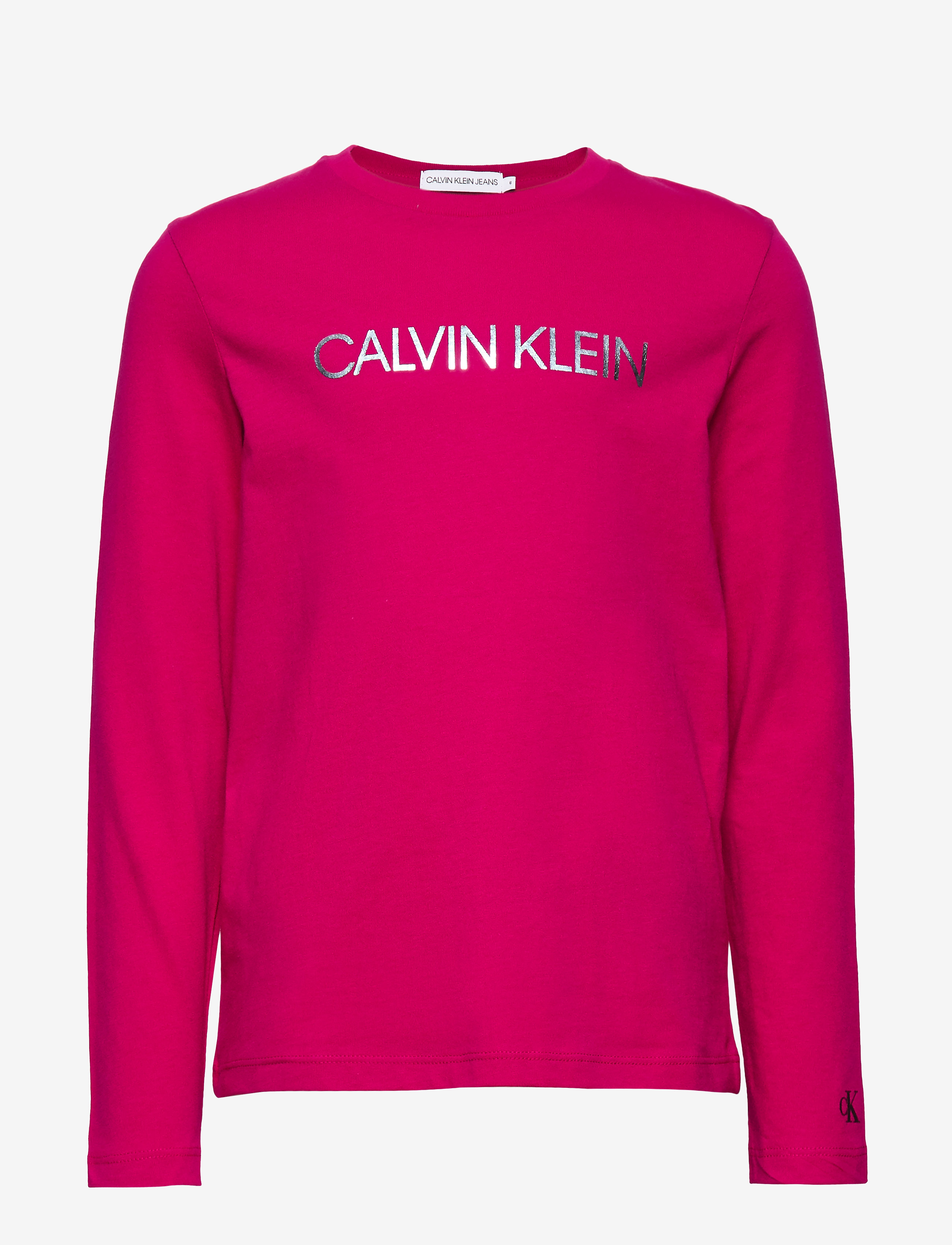 Calvin Klein - LOGO FOIL PRINT LS T-SHIRT - petunia pink - 0