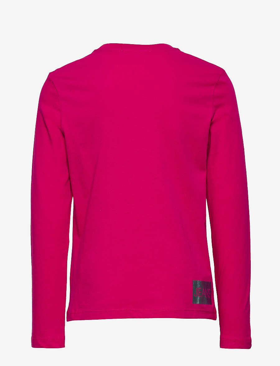 Calvin Klein - LOGO FOIL PRINT LS T-SHIRT - petunia pink - 1
