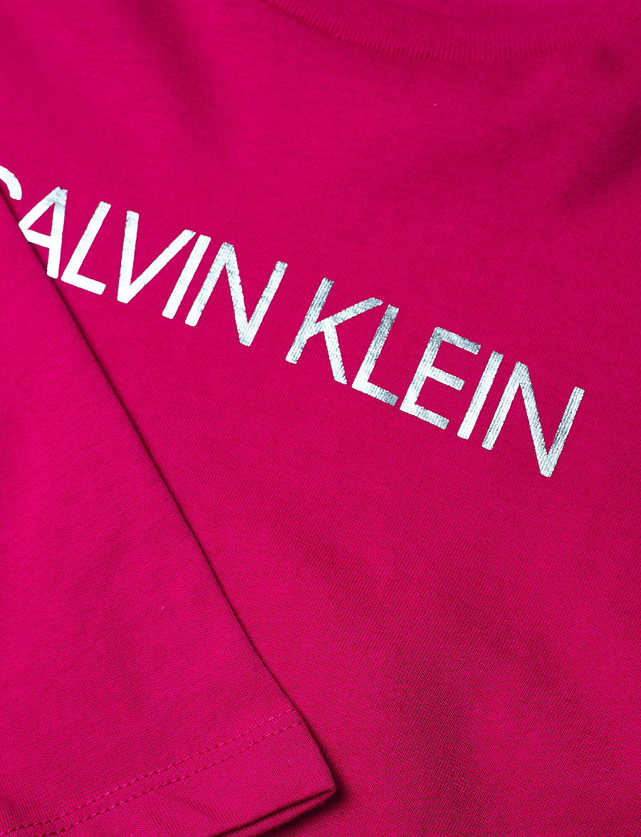 Calvin Klein - LOGO FOIL PRINT LS T-SHIRT - petunia pink - 2