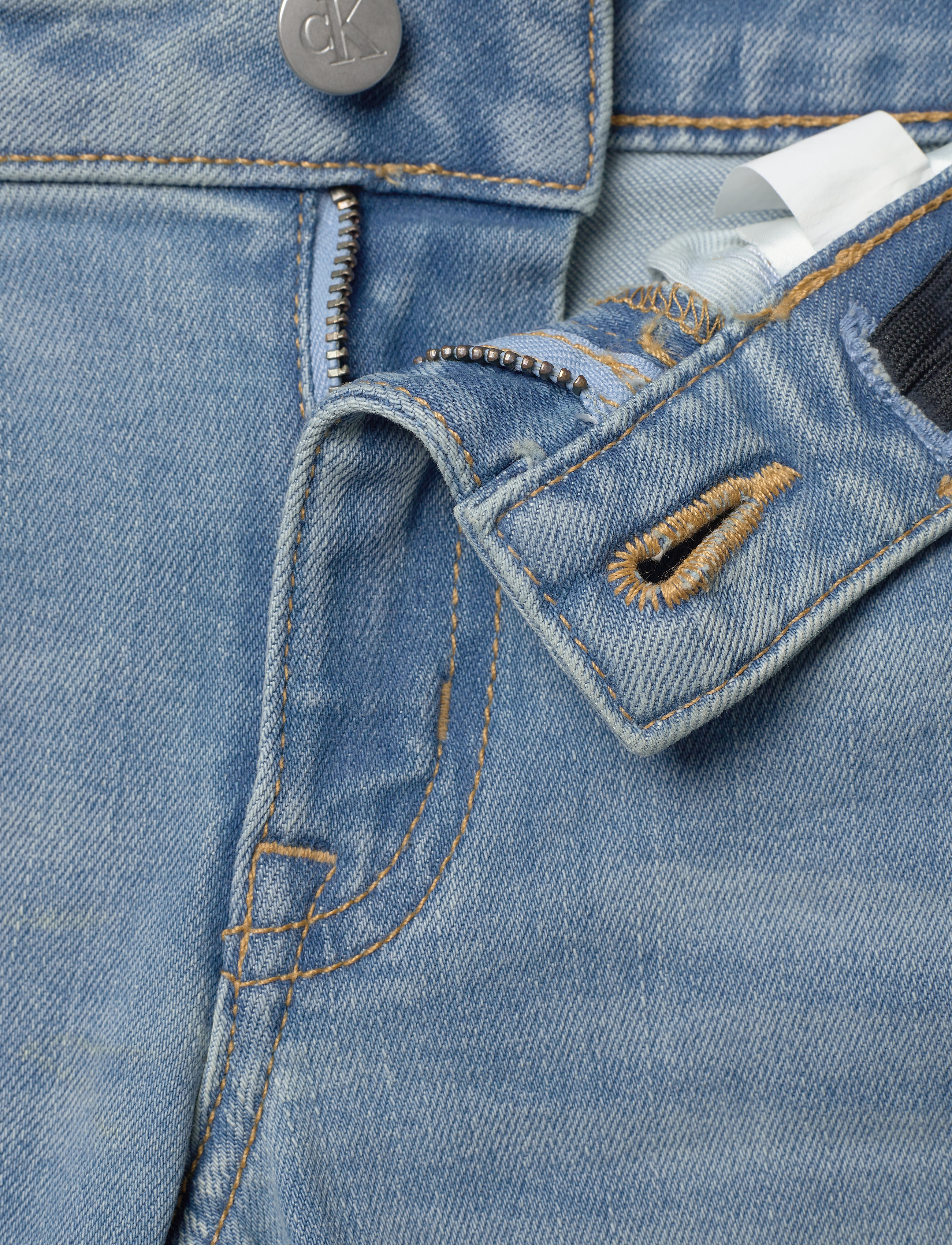 Calvin Klein - SKINNY MR - PASS LIG - pass light blue stretch - 3