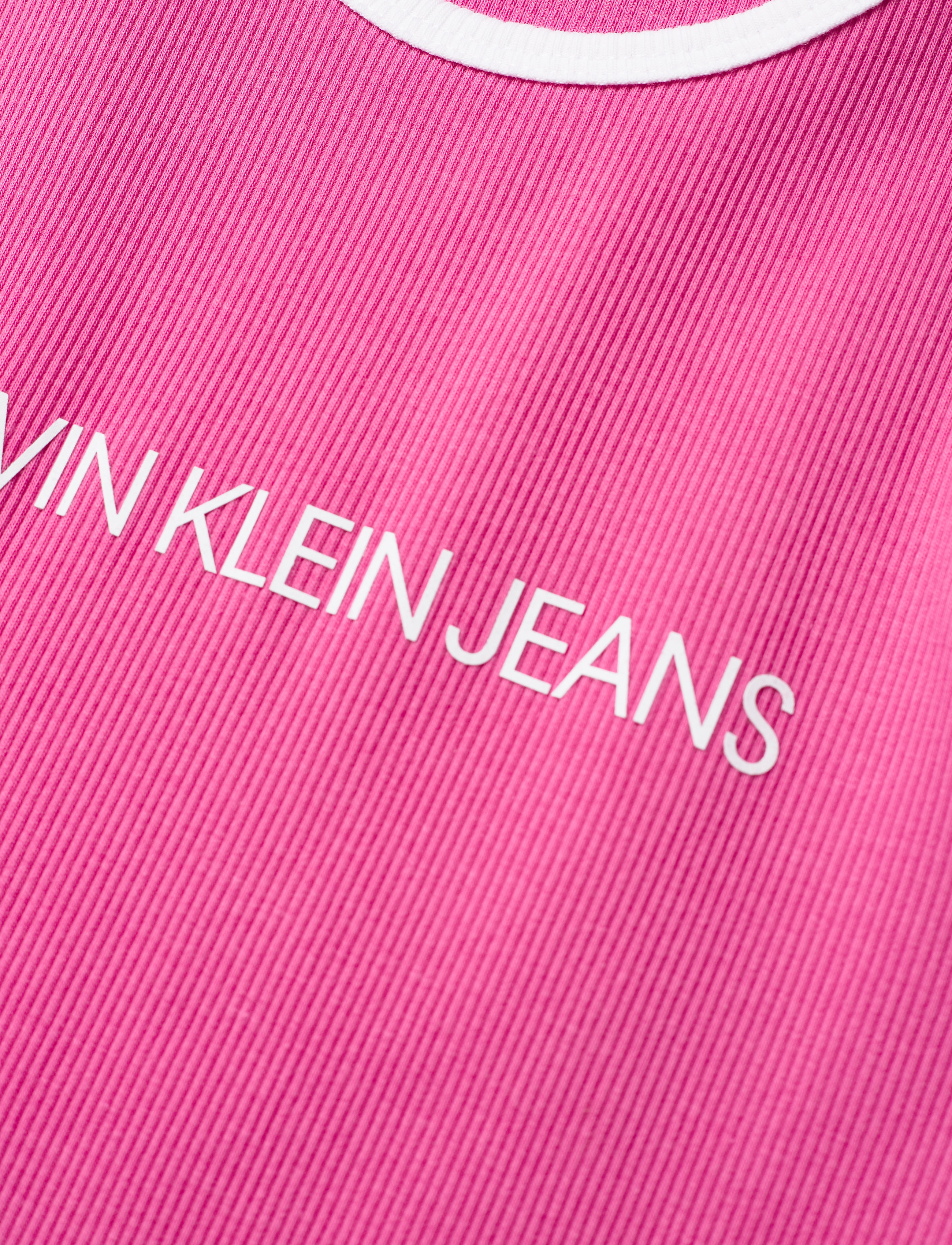 Calvin Klein - INSTITUTIONAL RIB TANK DRESS - vivid pink - 2