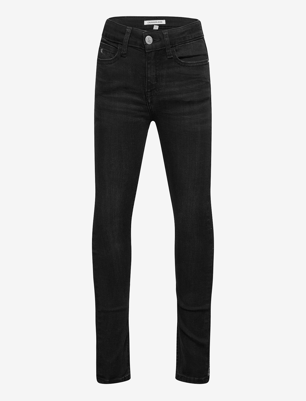Calvin Klein - SKINNY HR CHALK  BLACK STRETCH - chalk black stretch - 0