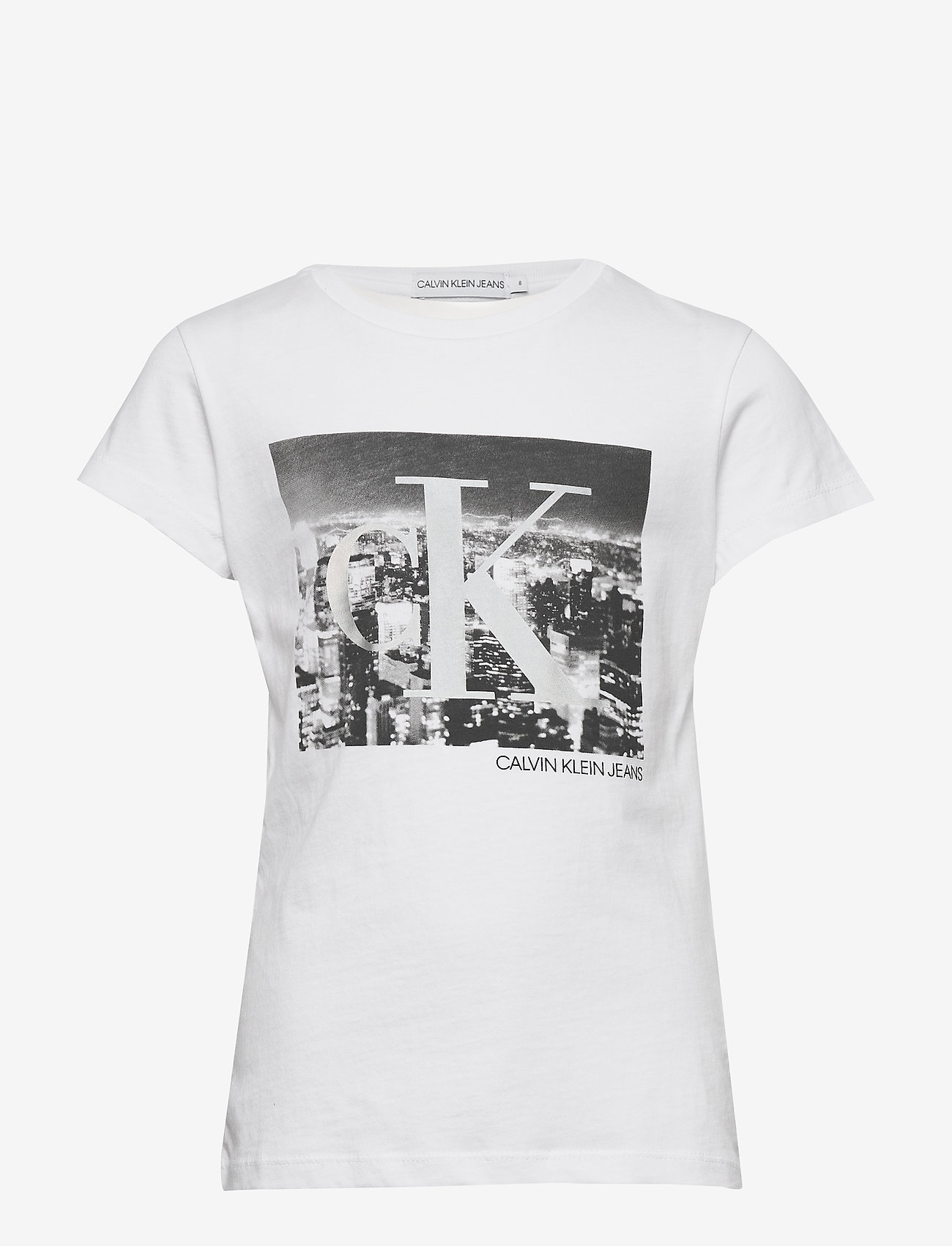 Calvin Klein - CK PHOTO PRINT SLIM SS T-SHIRT - bright white - 0