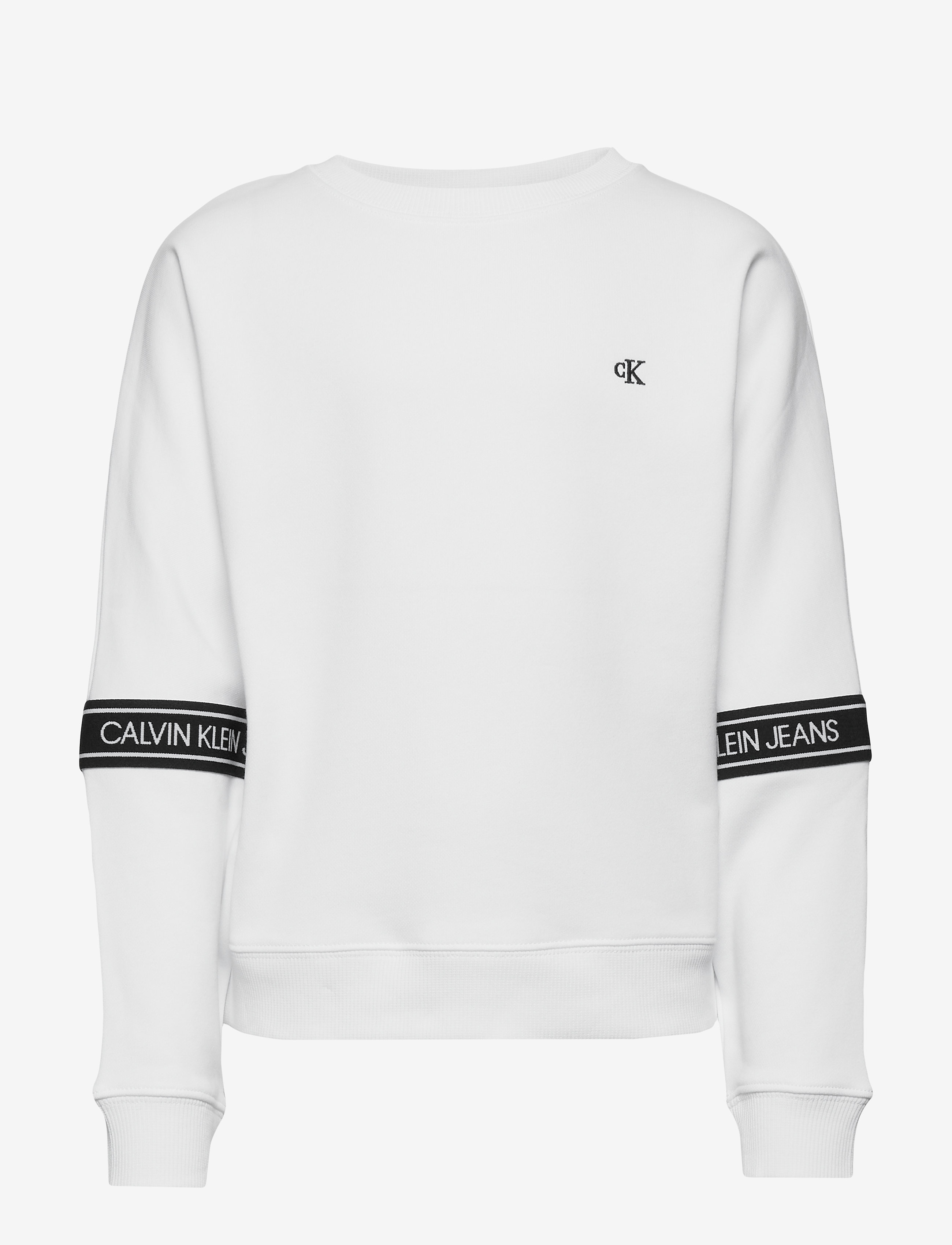Calvin Klein - LOGO TAPE SWEATSHIRT - bright white - 0