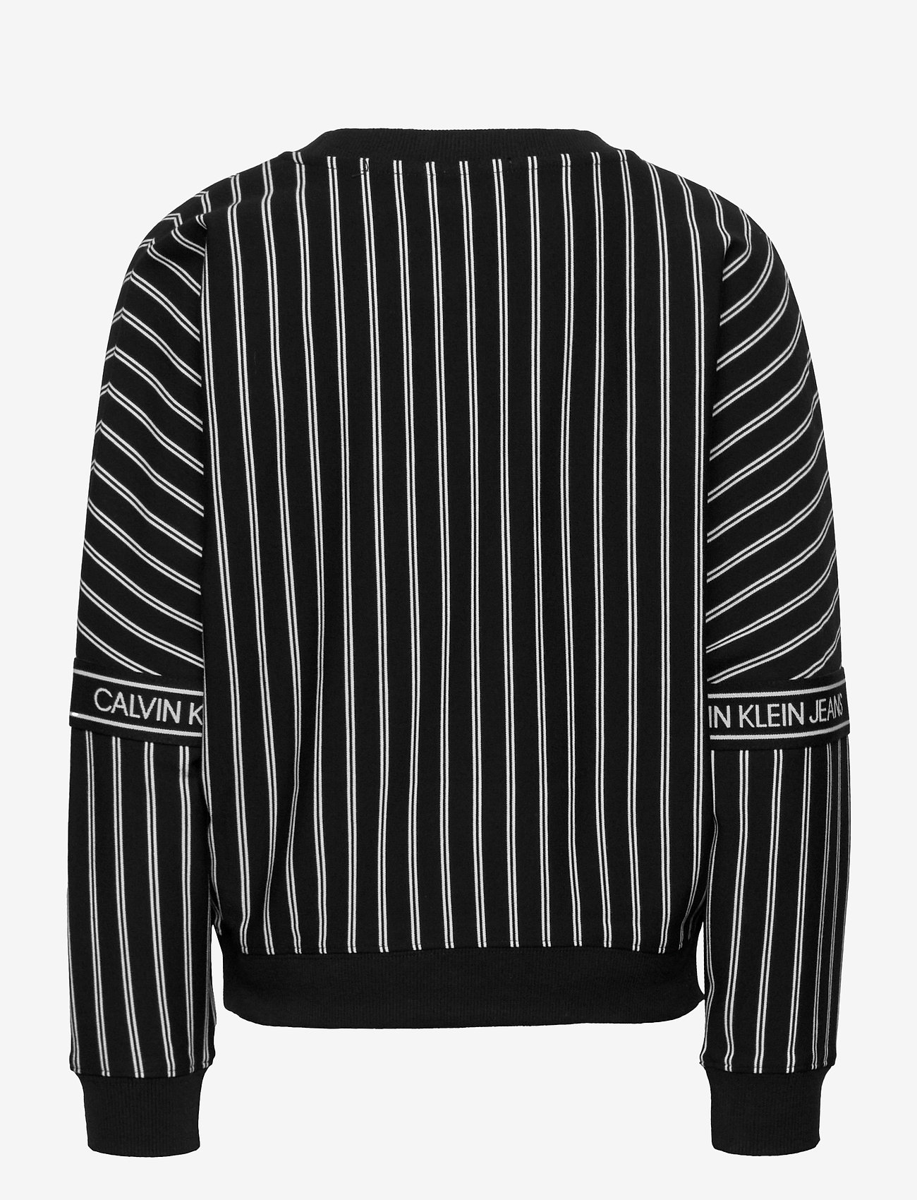 Calvin Klein - STRIPE LOGO TAPE SWEATSHIRT - ck black city yd stripe - 1