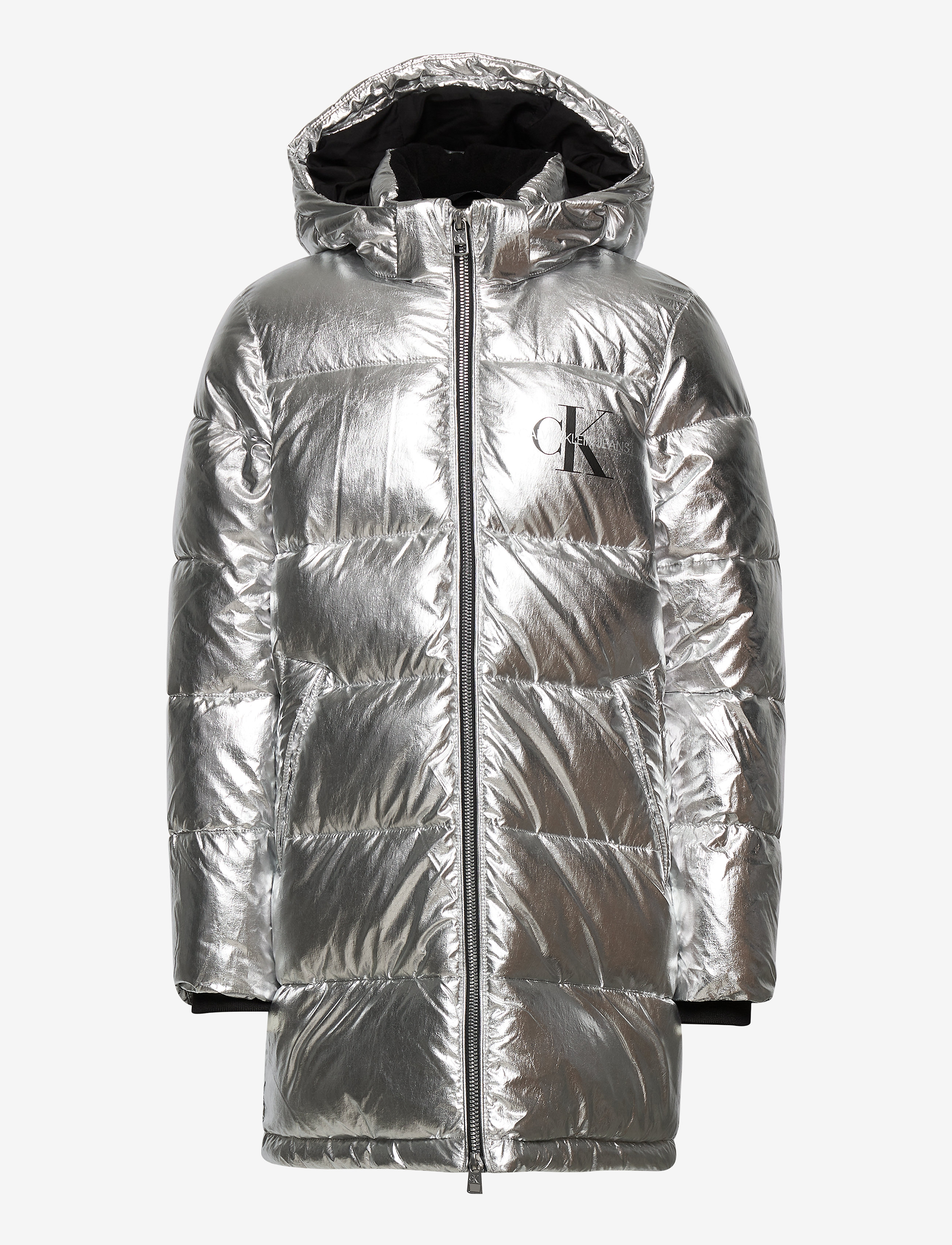 Calvin Klein - SILVER PUFFER LONG COAT - silver metallic - 1