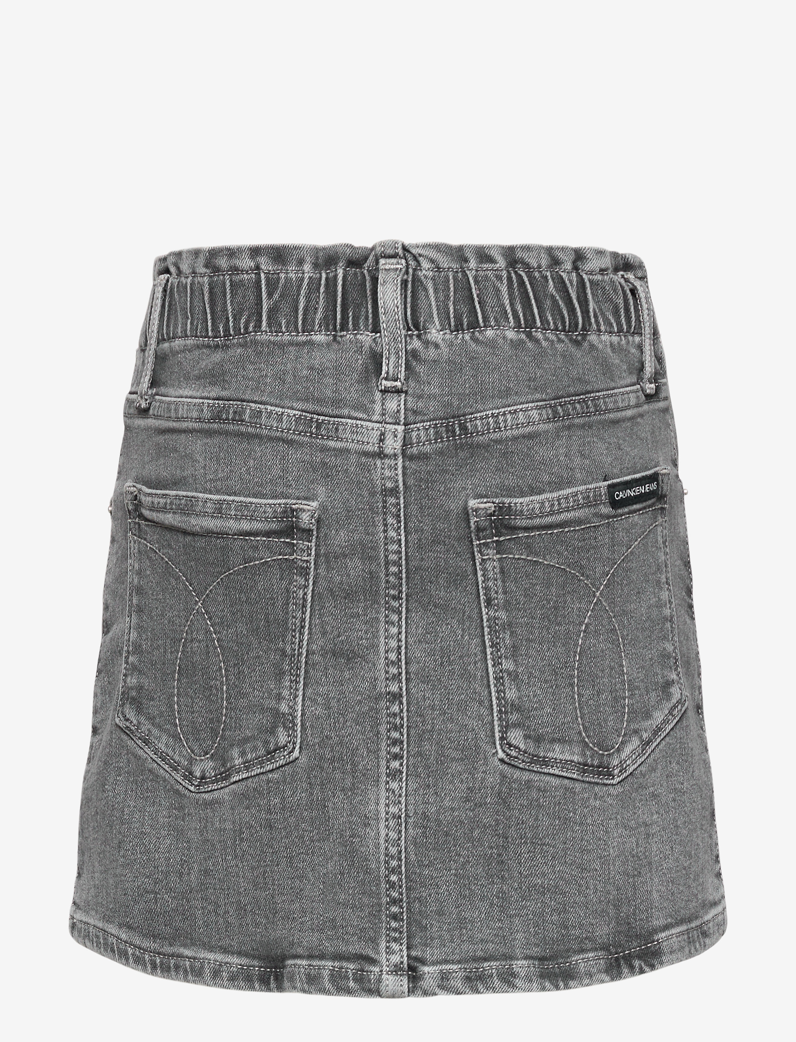 Calvin Klein - ELAS ALINE SKIRT AUT LGT G ST - authentic light grey stretch - 1