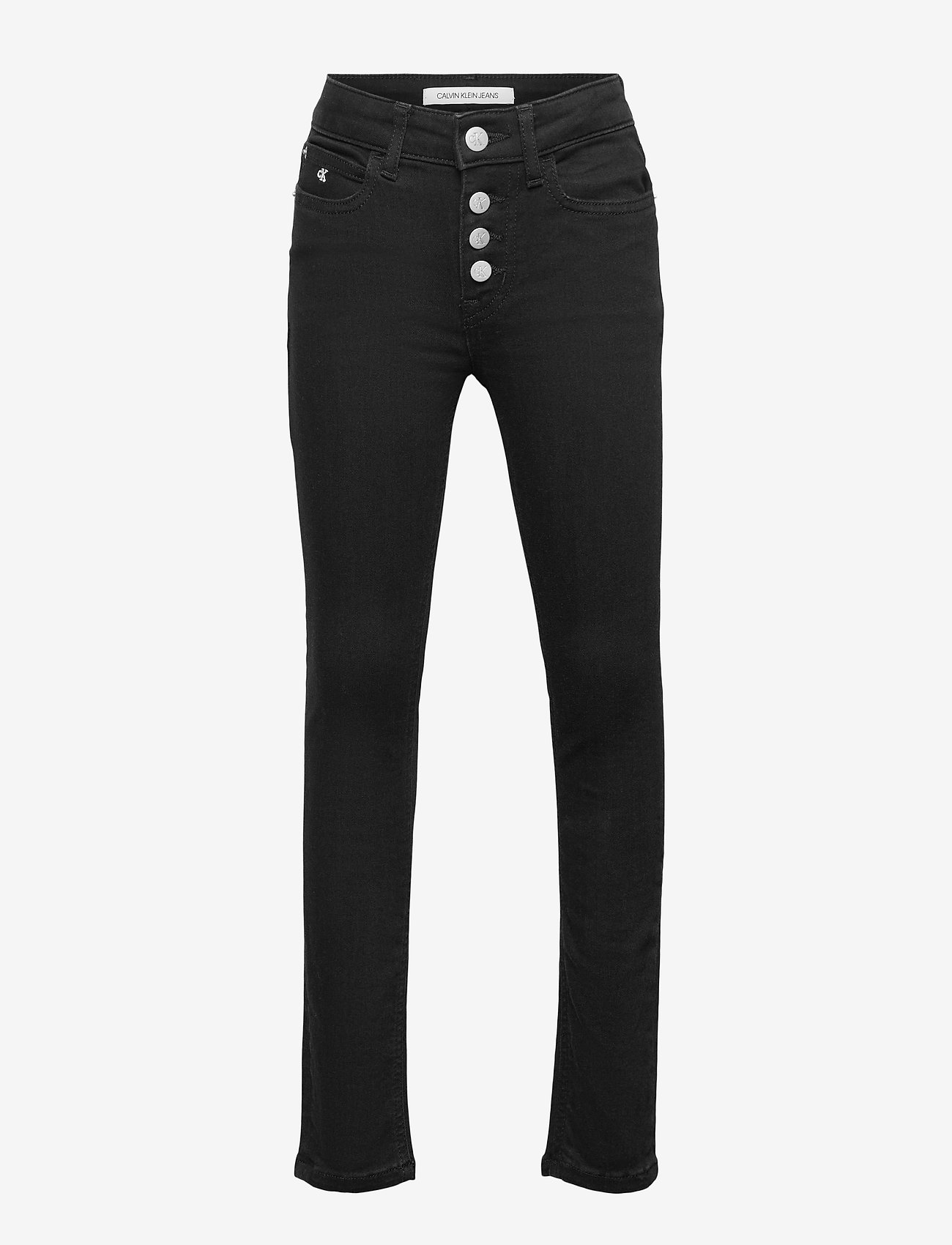 Calvin Klein - SKINNY HR CLEAN BLK STR - clean black stretch - 0