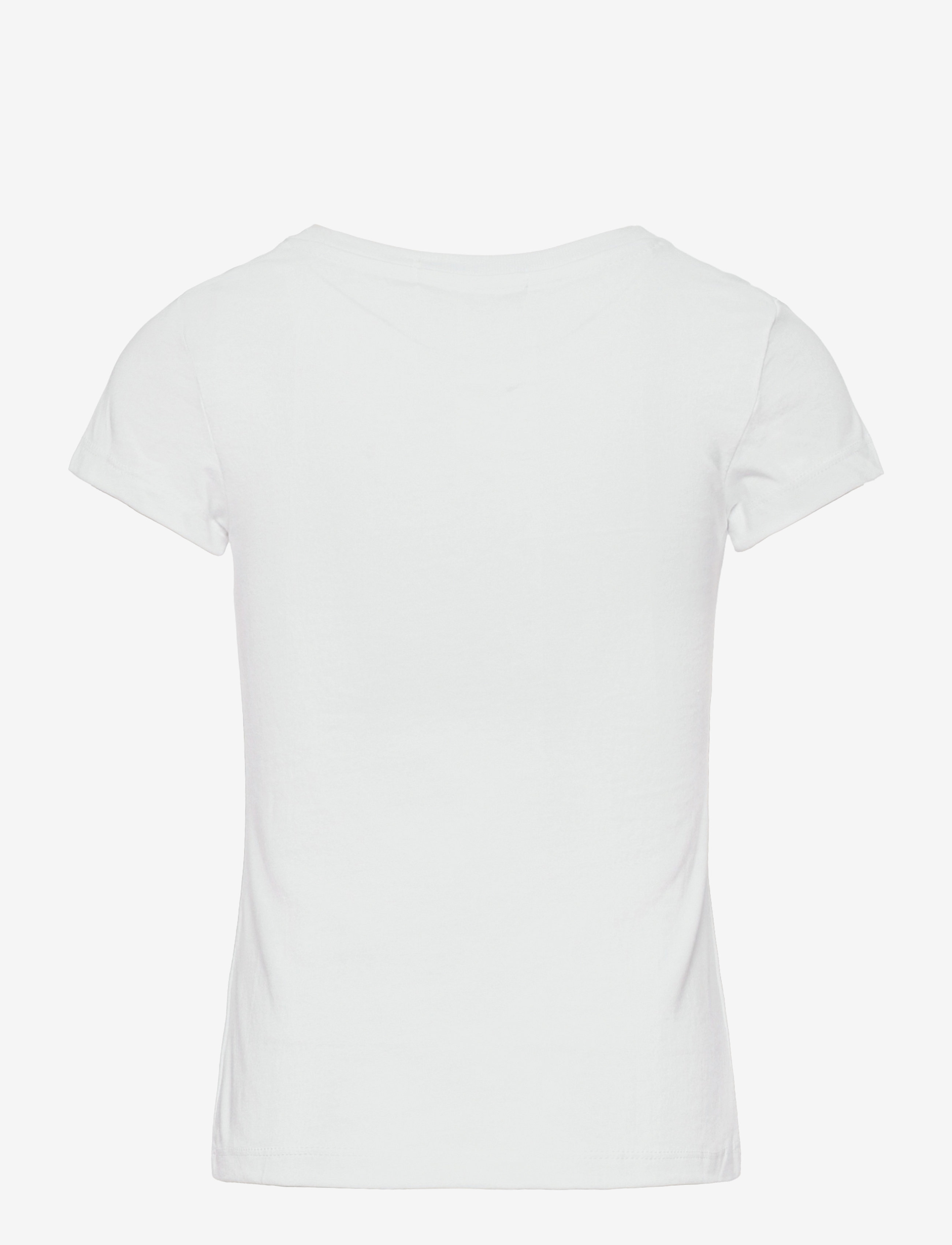Calvin Klein - HYBRID LOGO SLIM T-SHIRT - bright white - 1