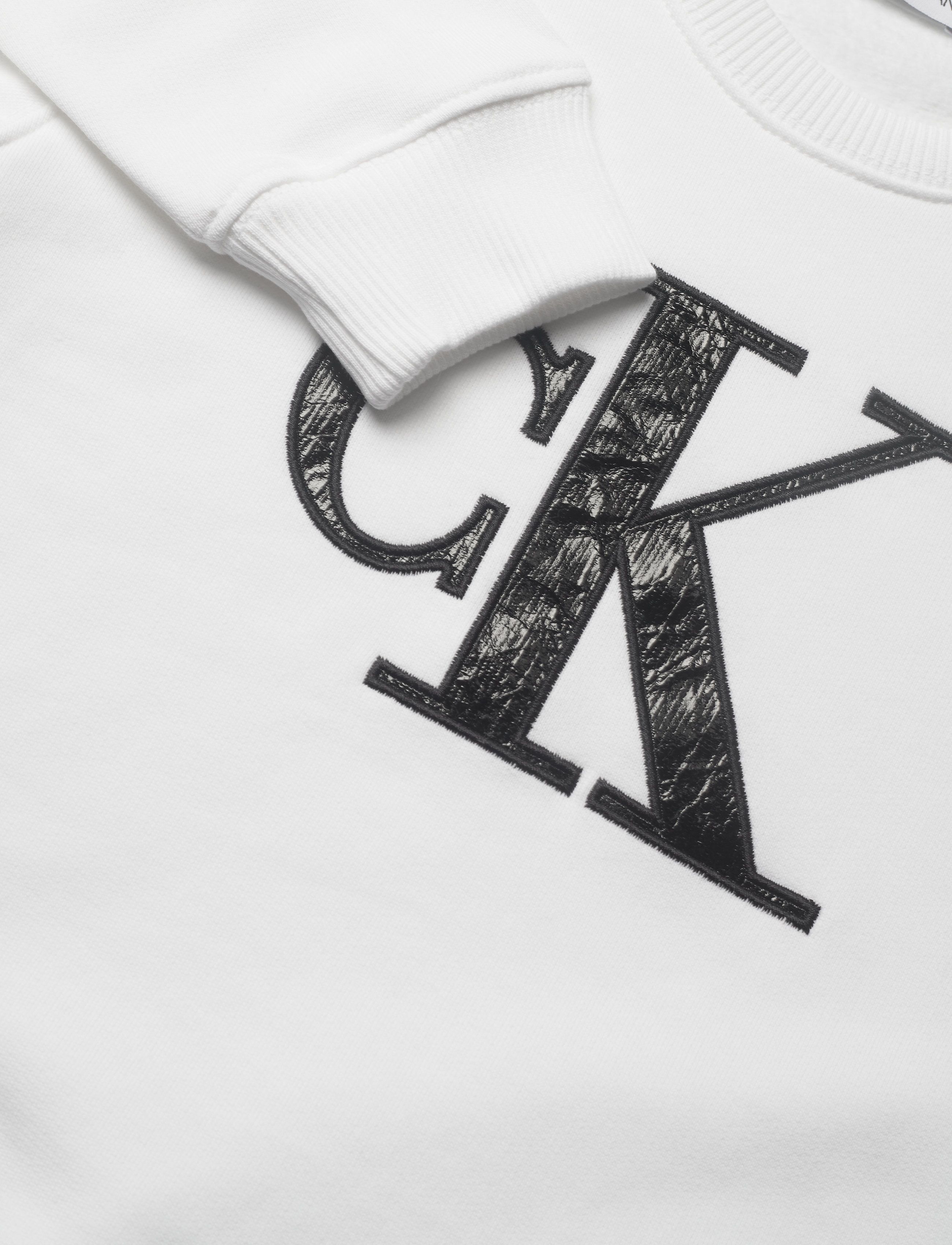Calvin Klein - PROVOCATIVE MONOGRAM SWEATSHIRT - bright white - 2