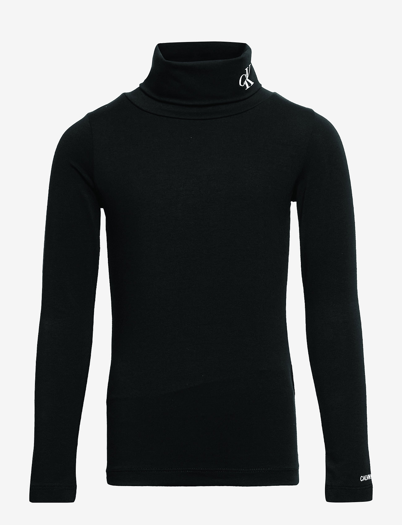 Calvin Klein - MONOGRAM LS ROLL NECK TOP - ck black - 0