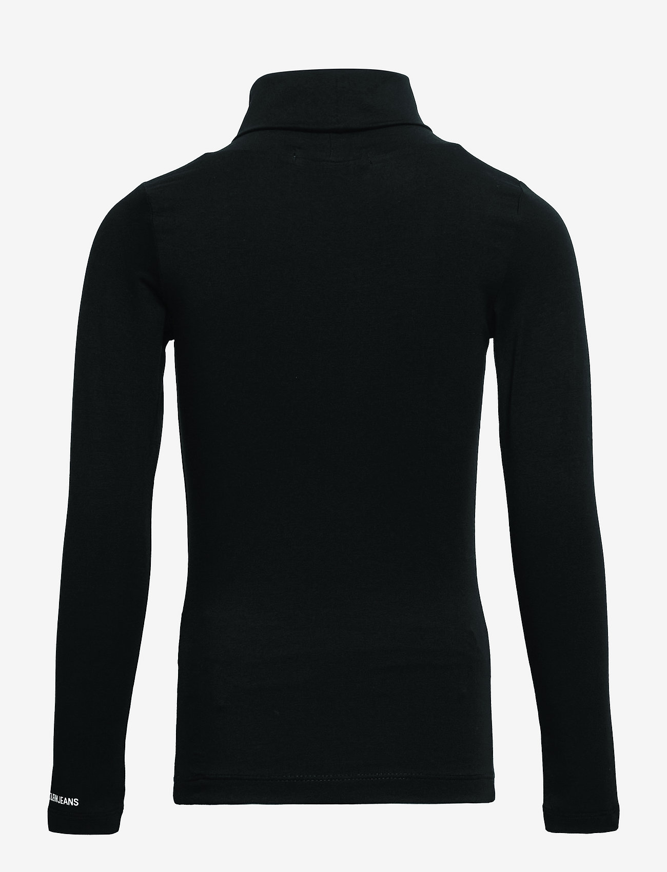 Calvin Klein - MONOGRAM LS ROLL NECK TOP - long-sleeved t-shirts - ck black - 1