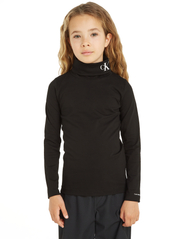 Calvin Klein - MONOGRAM LS ROLL NECK TOP - långärmade t-shirts - ck black - 2